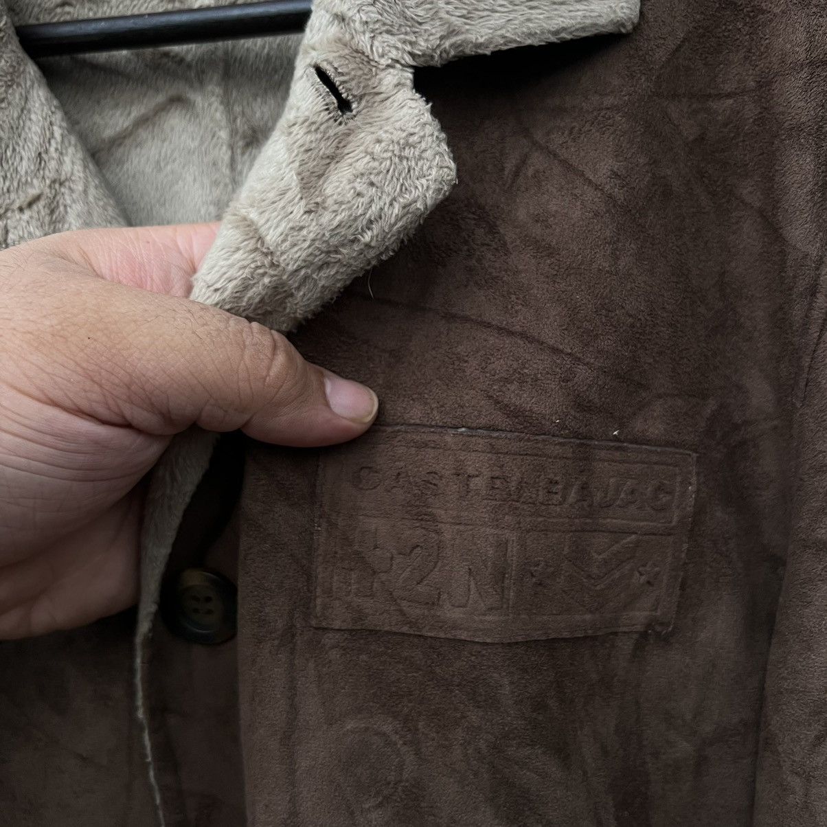 Japanese Brand VINTAGE CASTELBAJAC +2 NATURE SOFT LEATHER JACKET SHERLING Size L / US 10 / IT 46 - 6 Thumbnail