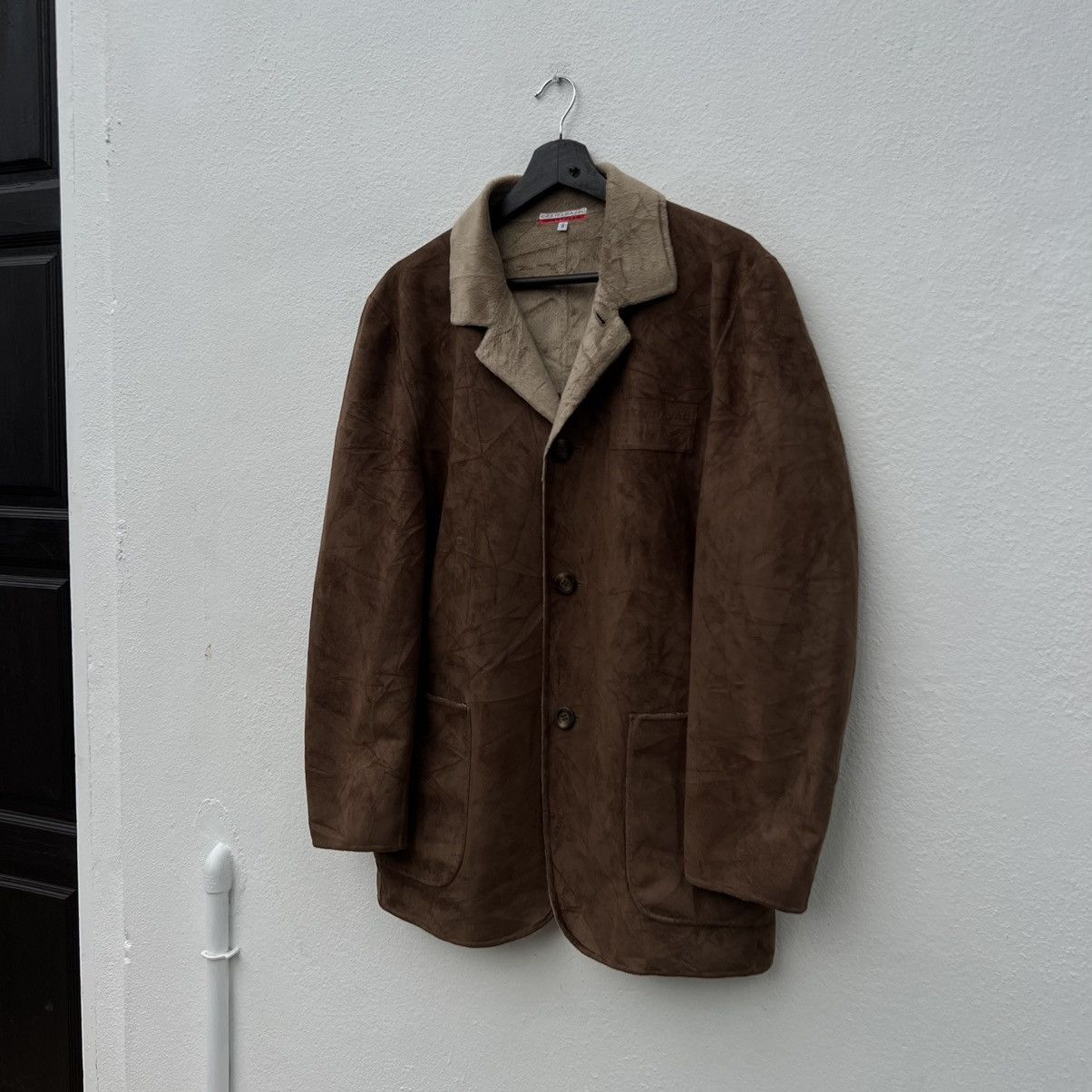 Japanese Brand VINTAGE CASTELBAJAC +2 NATURE SOFT LEATHER JACKET SHERLING Size L / US 10 / IT 46 - 2 Thumbnail