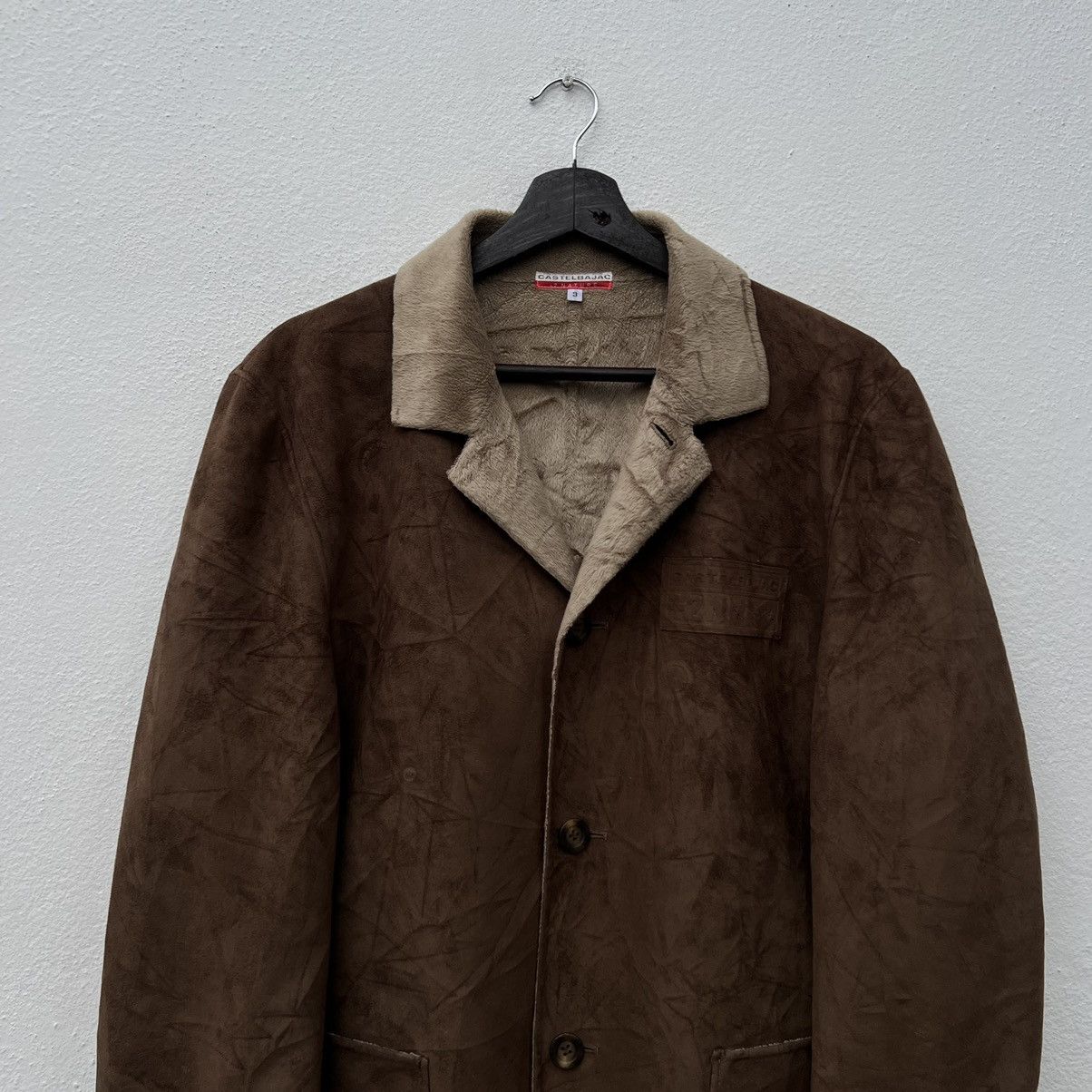Japanese Brand VINTAGE CASTELBAJAC +2 NATURE SOFT LEATHER JACKET SHERLING Size L / US 10 / IT 46 - 3 Thumbnail