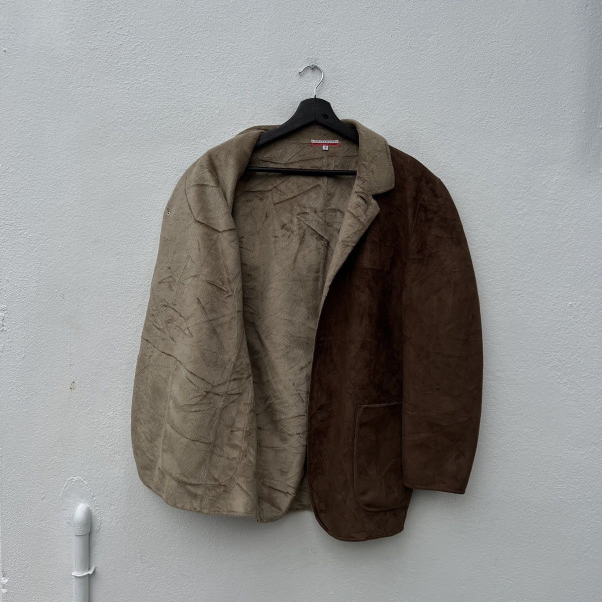 Japanese Brand VINTAGE CASTELBAJAC +2 NATURE SOFT LEATHER JACKET SHERLING Size L / US 10 / IT 46 - 11 Thumbnail