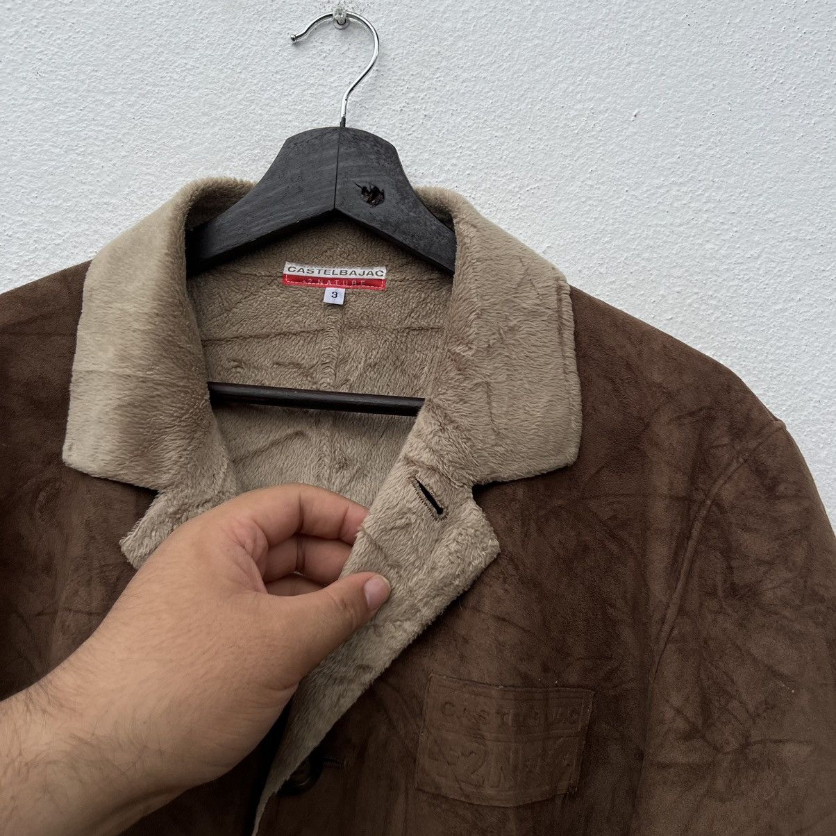 Japanese Brand VINTAGE CASTELBAJAC +2 NATURE SOFT LEATHER JACKET SHERLING Size L / US 10 / IT 46 - 8 Thumbnail