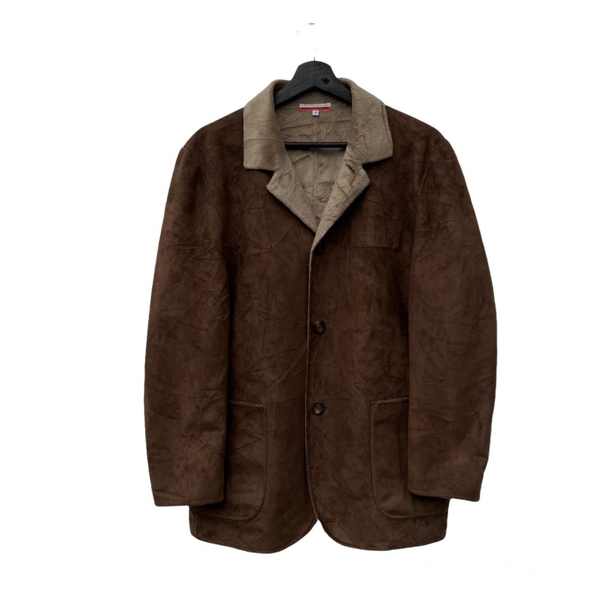 Japanese Brand VINTAGE CASTELBAJAC +2 NATURE SOFT LEATHER JACKET SHERLING Size L / US 10 / IT 46 - 1 Thumbnail