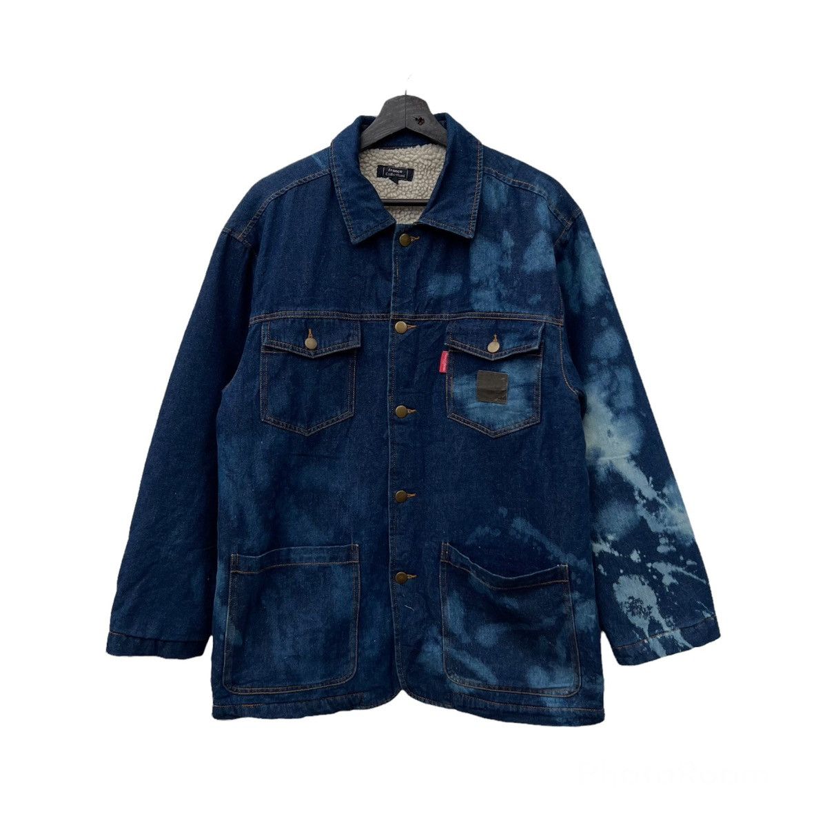 Japanese Brand RARE DESIM JACKET ACID WASH CARGO JACKET FRANCO COLLEZIONI Size US M / EU 48-50 / 2 - 1 Thumbnail