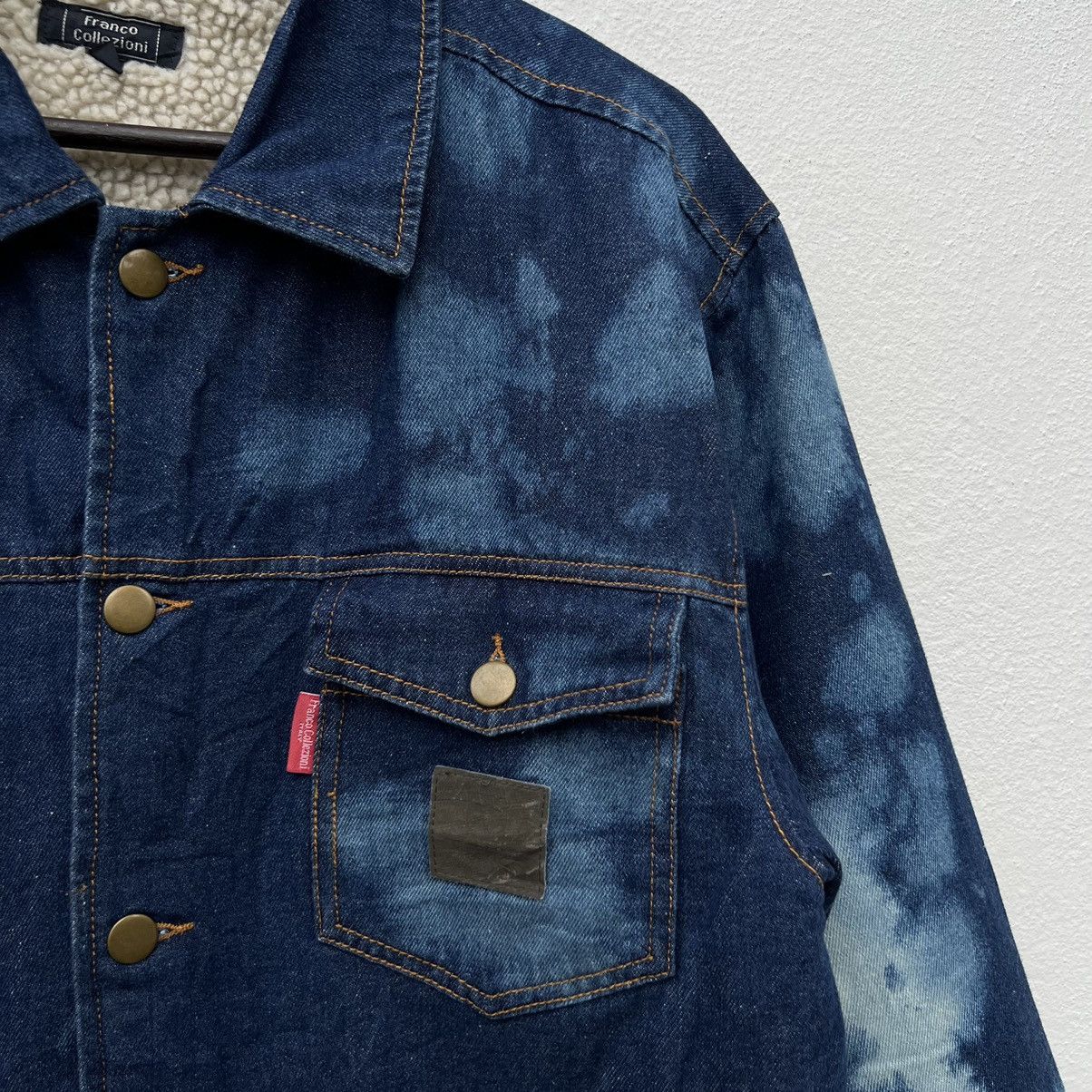 Japanese Brand RARE DESIM JACKET ACID WASH CARGO JACKET FRANCO COLLEZIONI Size US M / EU 48-50 / 2 - 6 Thumbnail