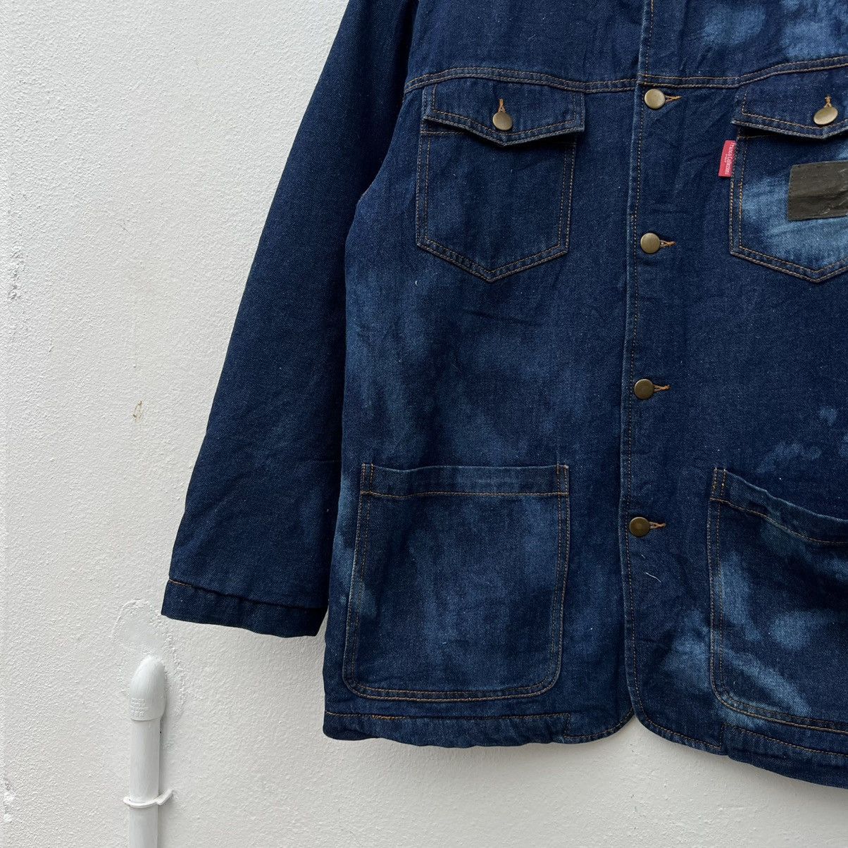 Japanese Brand RARE DESIM JACKET ACID WASH CARGO JACKET FRANCO COLLEZIONI Size US M / EU 48-50 / 2 - 4 Thumbnail