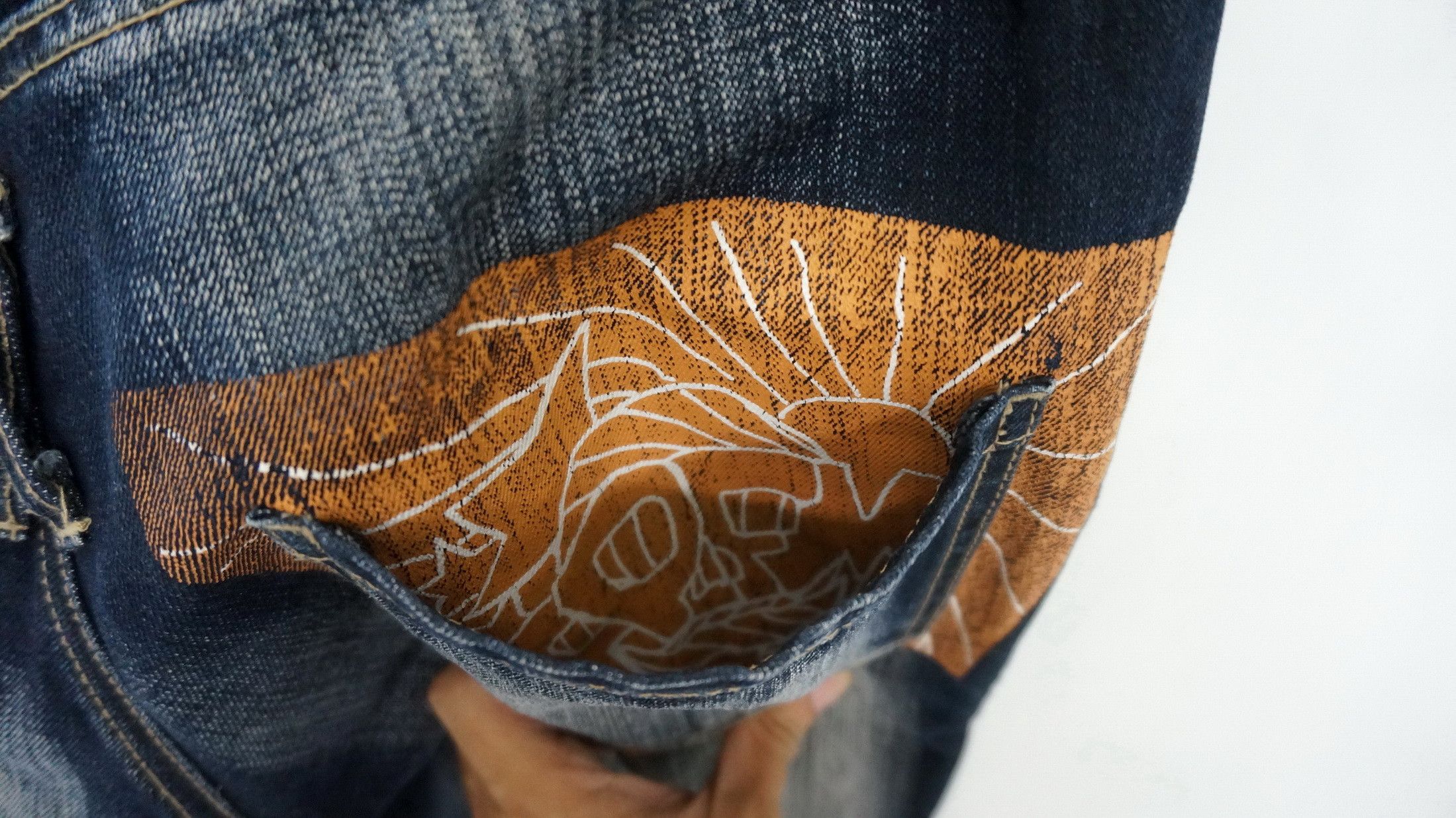 PPFM Dope PPFM Double Waist Distressed Roll Up Jeans Size US 29 - 10 Thumbnail