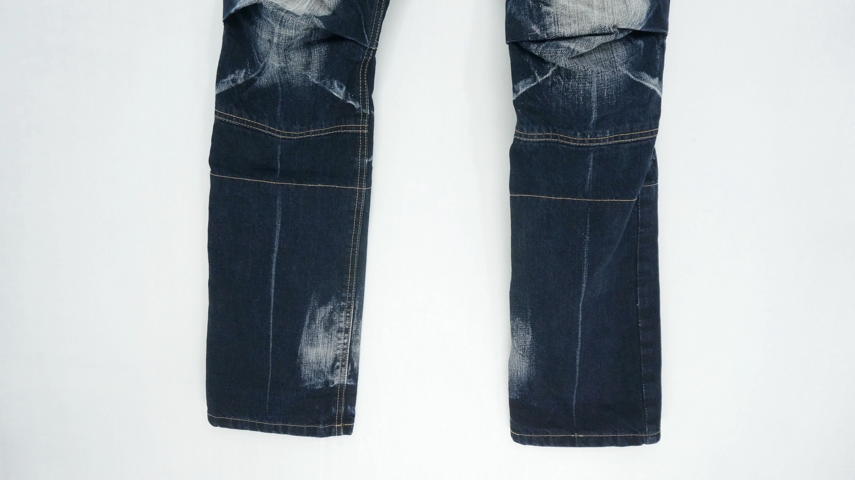 PPFM Dope PPFM Double Waist Distressed Roll Up Jeans Size US 29 - 8 Thumbnail