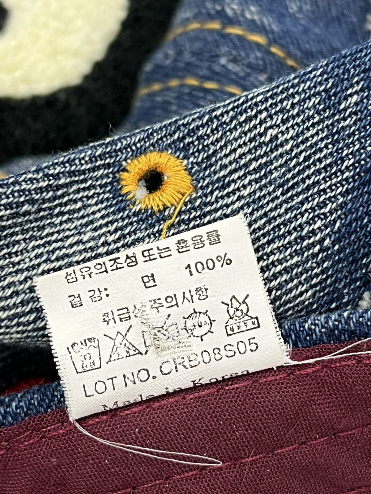 Paul Frank × Vintage DOPE🔥 PAUL FRANK Big Embroidered Logo Distressed Denim Hat Size ONE SIZE - 10 Thumbnail