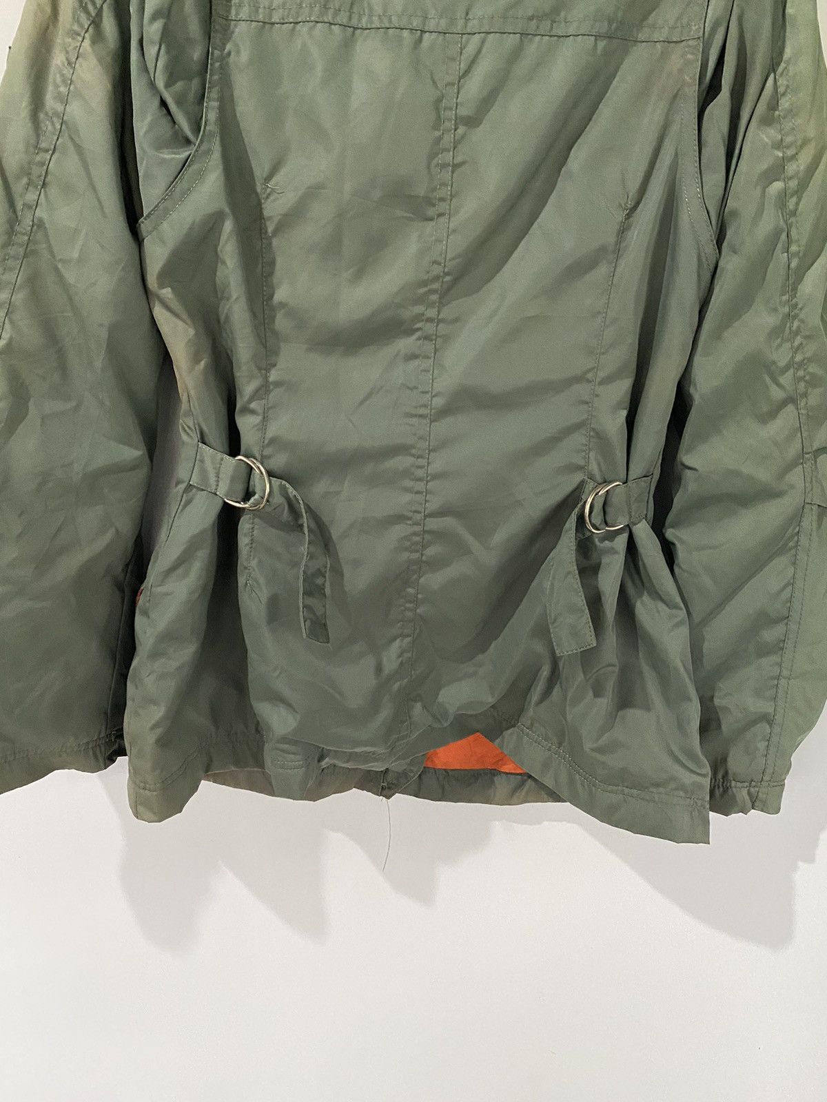 Clutch Fur Green Jacket Outdoor Military Style