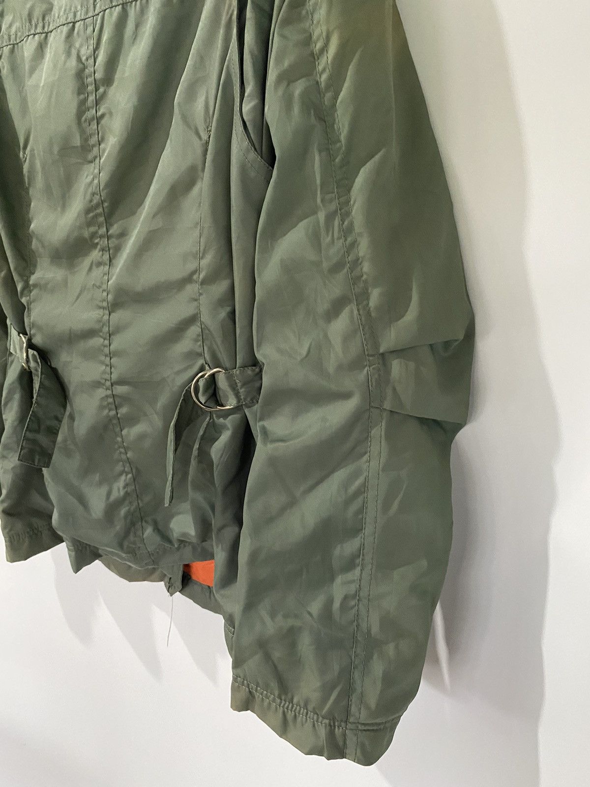 Clutch Fur Green Jacket Outdoor Military Style