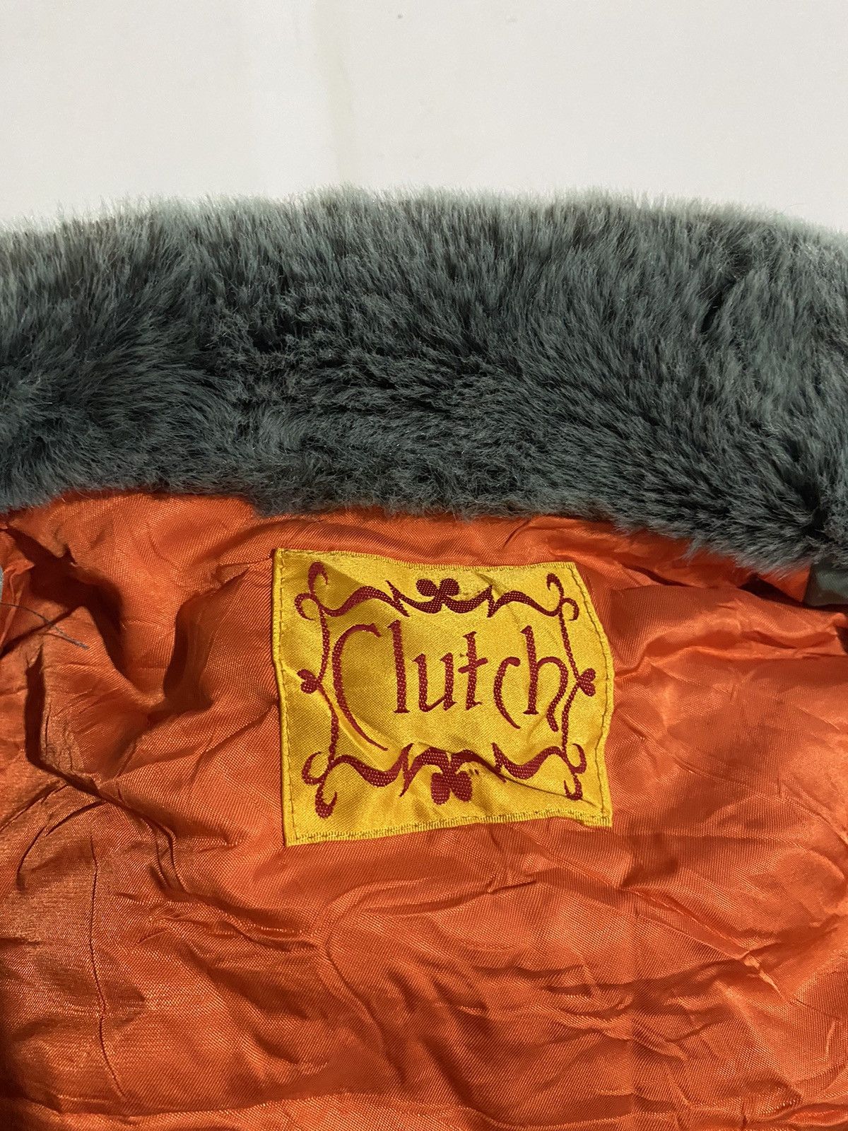 Clutch Fur Green Jacket Outdoor Military Style