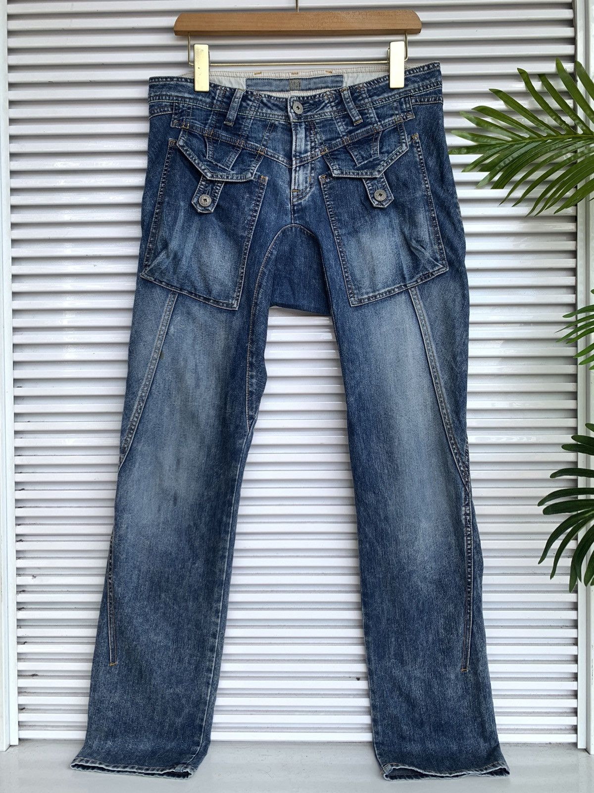 Marithe + Francois Girbaud Vintage MFG Bush Denim Pant Size US 32 / EU 48 - 1 Thumbnail