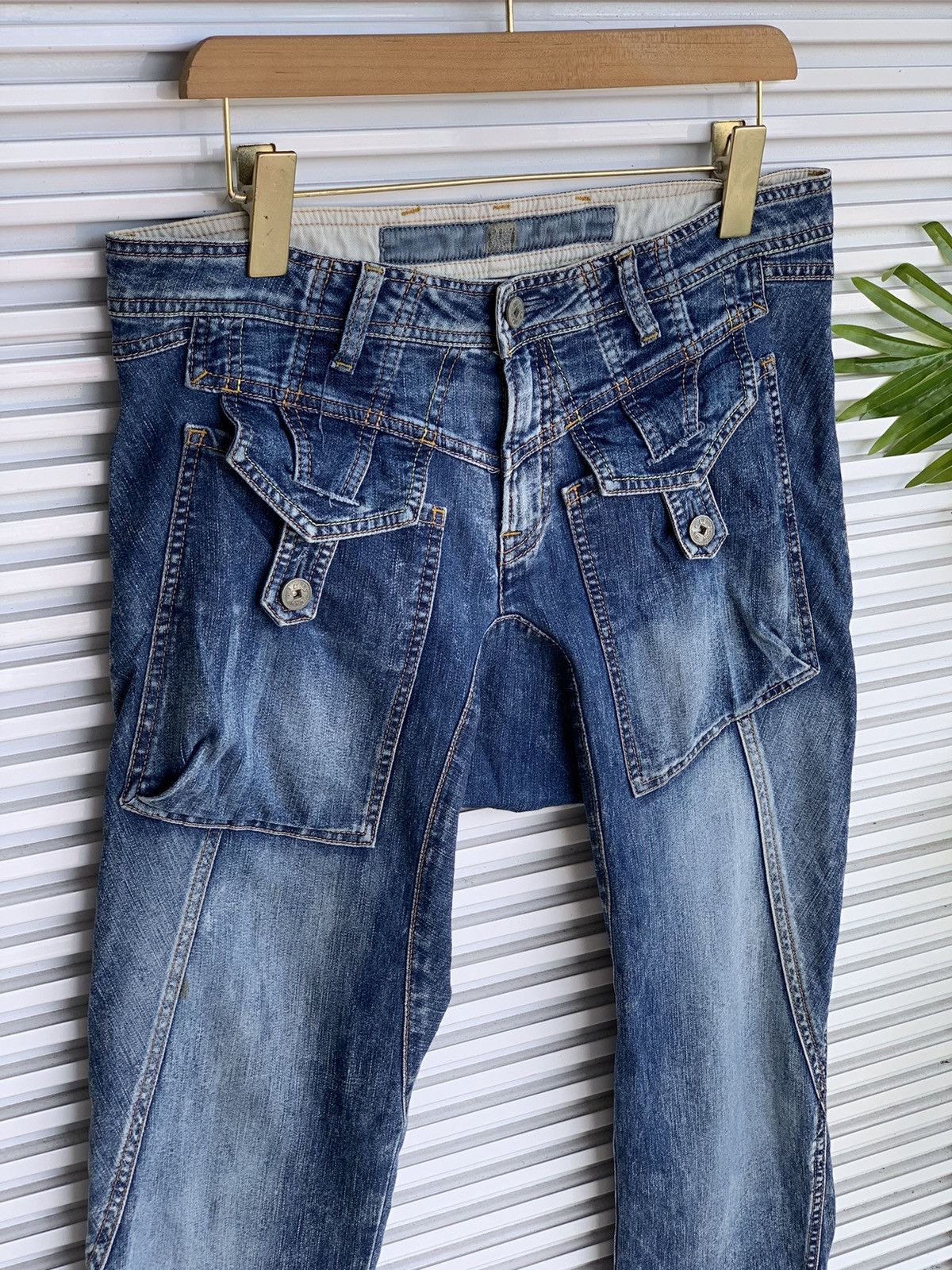 Marithe + Francois Girbaud Vintage MFG Bush Denim Pant Size US 32 / EU 48 - 3 Thumbnail