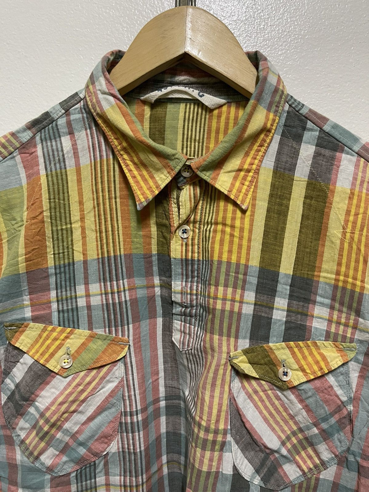 45rpm × Japanese Brand 45rpm Checked Shirt Japan Size US L / EU 52-54 / 3 - 6 Thumbnail