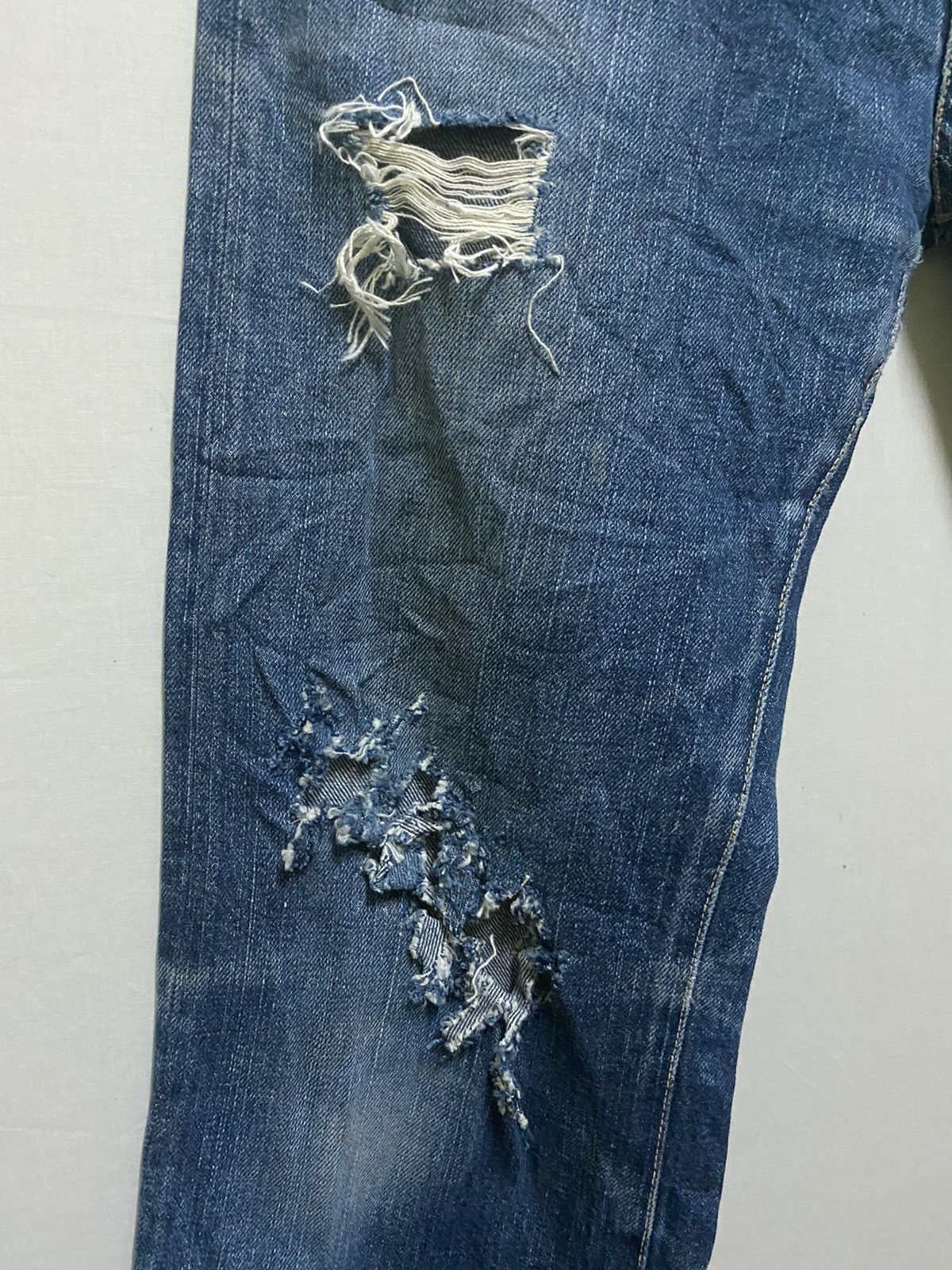 45rpm × Japanese Brand 45rpm Thrashed Denim Selvedge Japan Size US 26 / EU 42 - 3 Thumbnail
