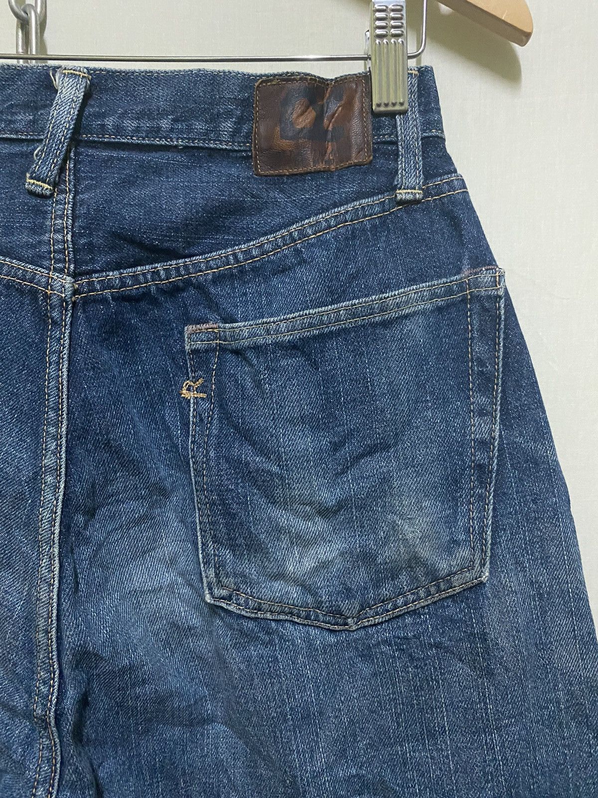 45rpm × Japanese Brand 45rpm Thrashed Denim Selvedge Japan Size US 26 / EU 42 - 8 Thumbnail