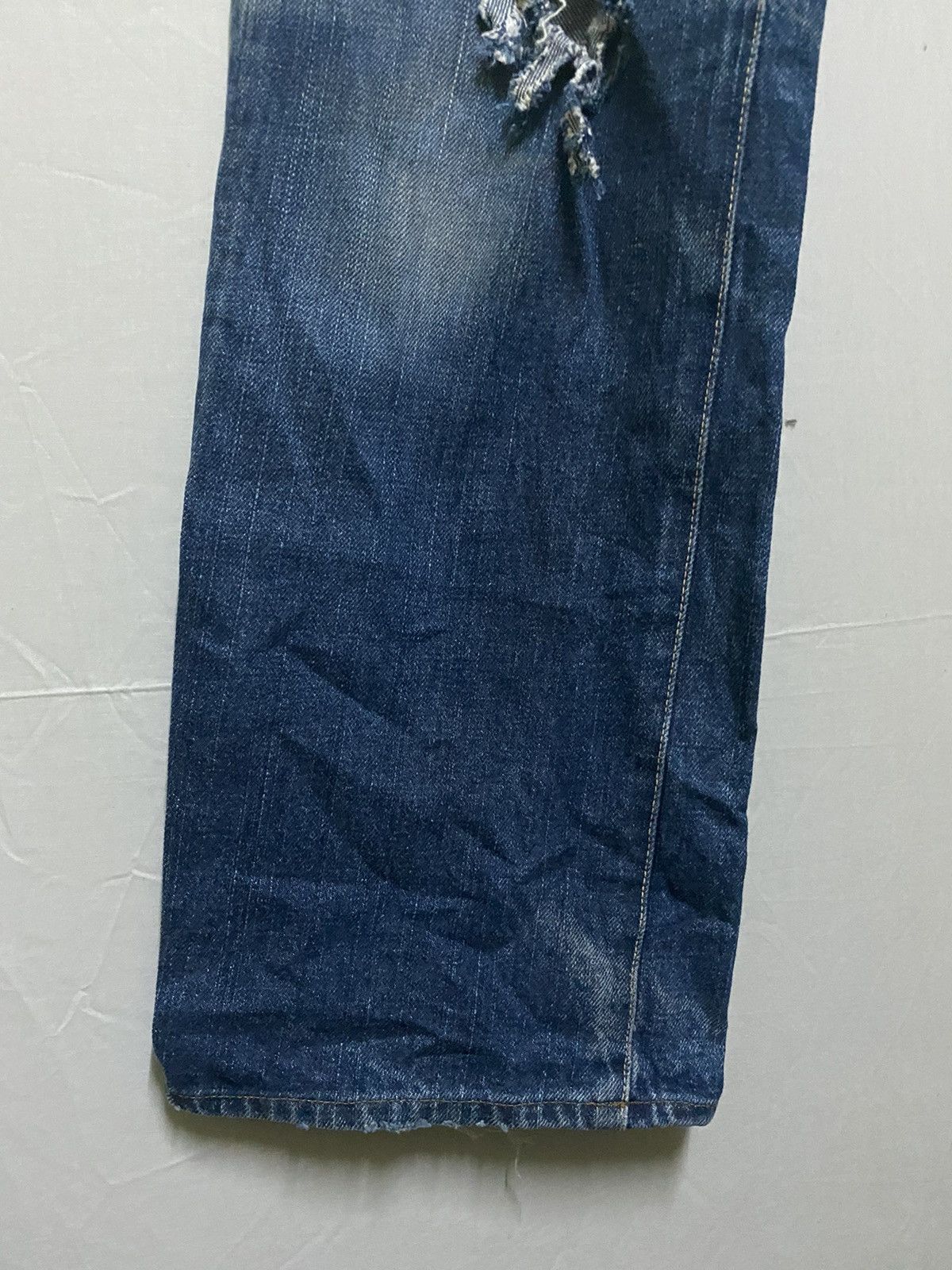 45rpm × Japanese Brand 45rpm Thrashed Denim Selvedge Japan Size US 26 / EU 42 - 4 Thumbnail