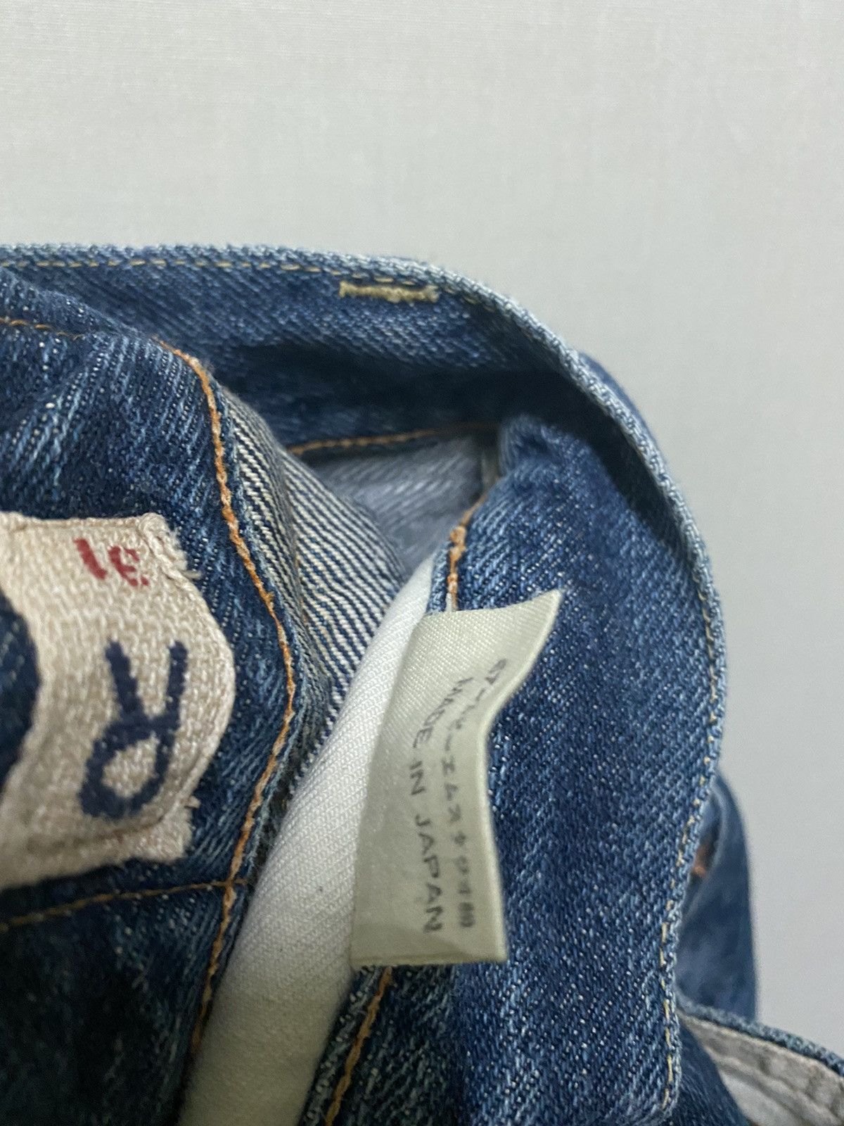 45rpm × Japanese Brand 45rpm Thrashed Denim Selvedge Japan Size US 26 / EU 42 - 11 Thumbnail