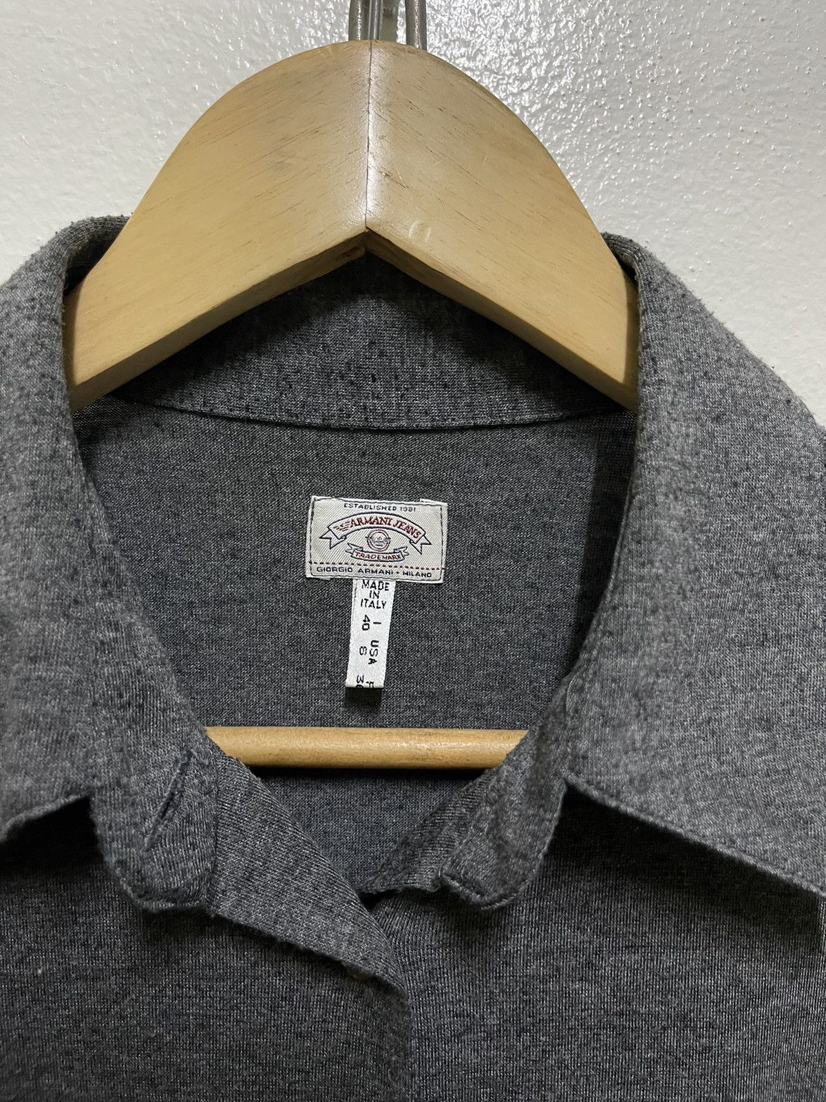 Giorgio Armani × Vintage Armani Jeans Shirt Long Sleeve Size S / US 4 / IT 40 - 5 Thumbnail