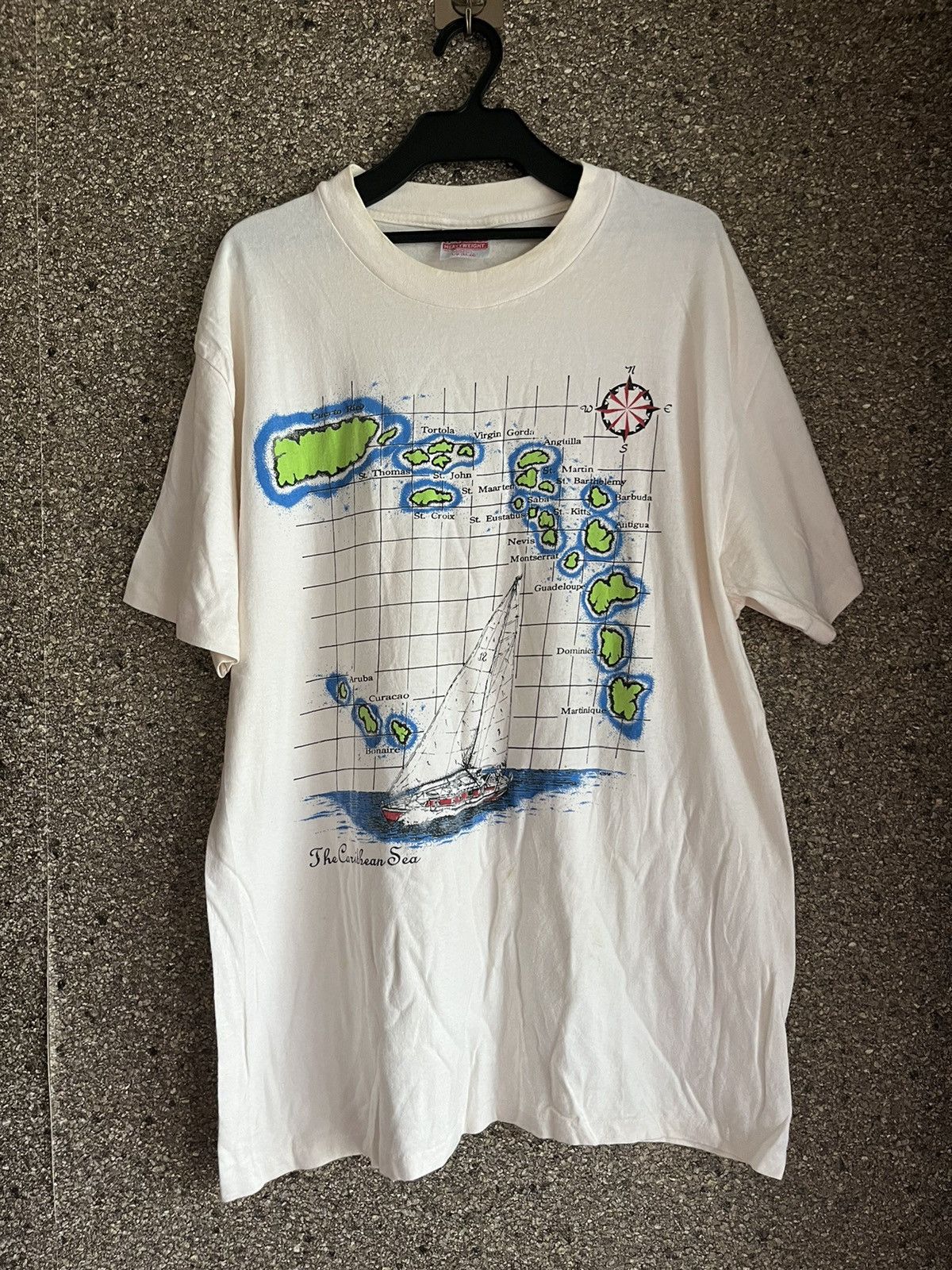 Vintage The caribbean sea ft74 Size US L / EU 52-54 / 3 - 1 Thumbnail