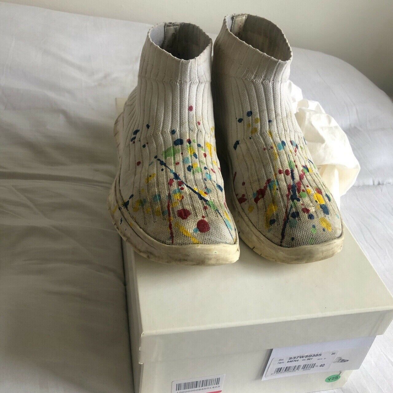 Maison Margiela Maison Martin Margiela Paint drop sock sneakers GAT Size US 7 / EU 40 - 5 Thumbnail