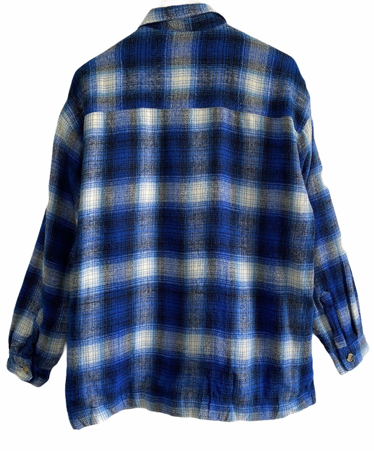 The Real McCoy's 🔥Vintage McCoy’s Blue Flannel Checked Button Up Jacket Size US M / EU 48-50 / 2 - 6 Thumbnail