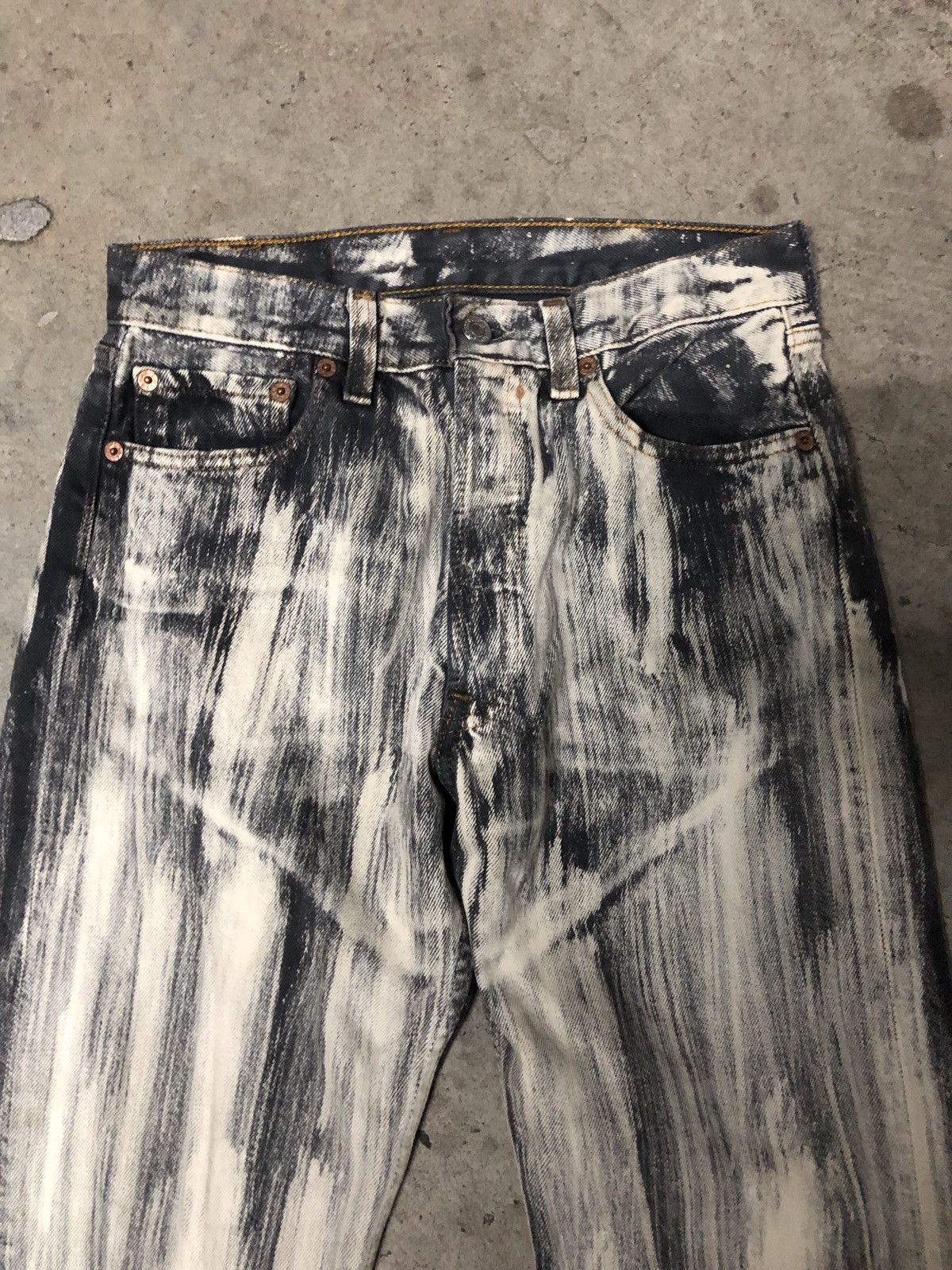 Levi's VINTAGE LEVIS DYE UNIQUE DENIM JEANS Size US 28 / EU 44 - 3 Thumbnail