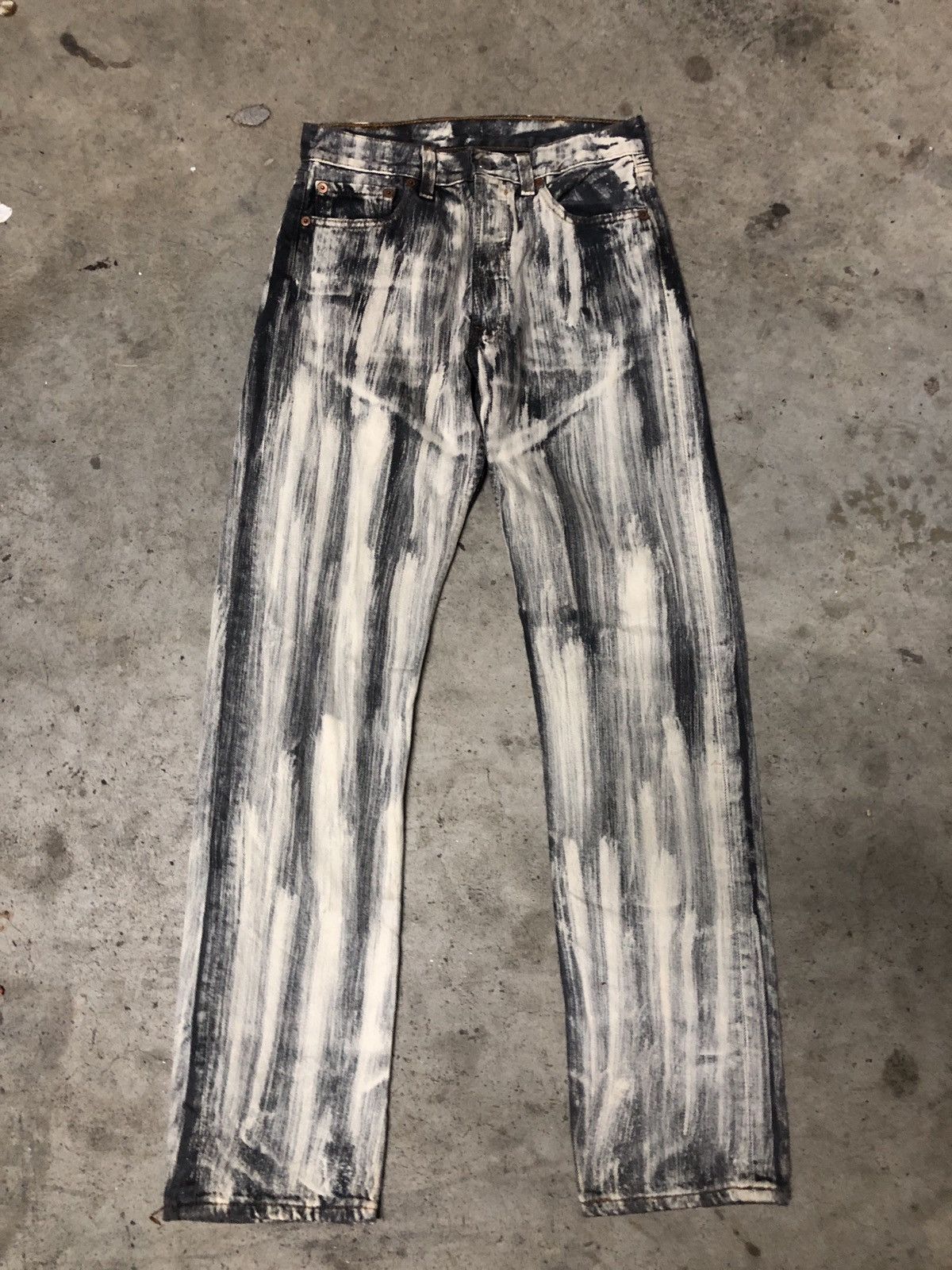 Levi's VINTAGE LEVIS DYE UNIQUE DENIM JEANS Size US 28 / EU 44 - 2 Thumbnail