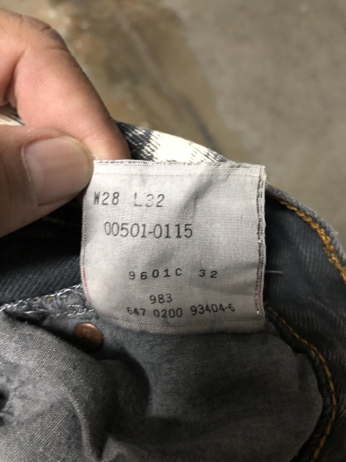 Levi's VINTAGE LEVIS DYE UNIQUE DENIM JEANS Size US 28 / EU 44 - 9 Thumbnail