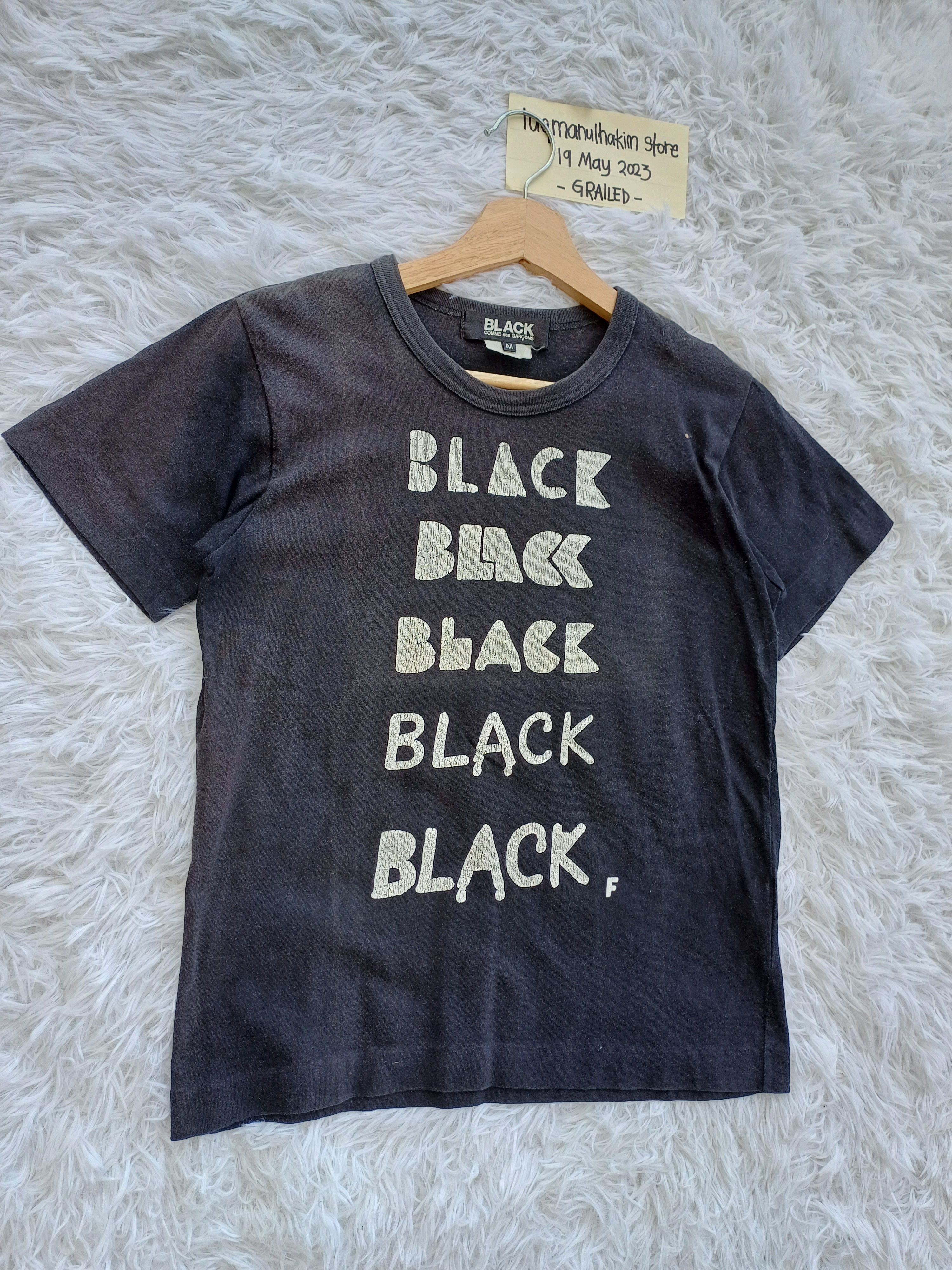 Comme des Garcons Rare Comme Des Garcons AD 2011 Black Black Tshirt Size US S / EU 44-46 / 1 - 3 Thumbnail