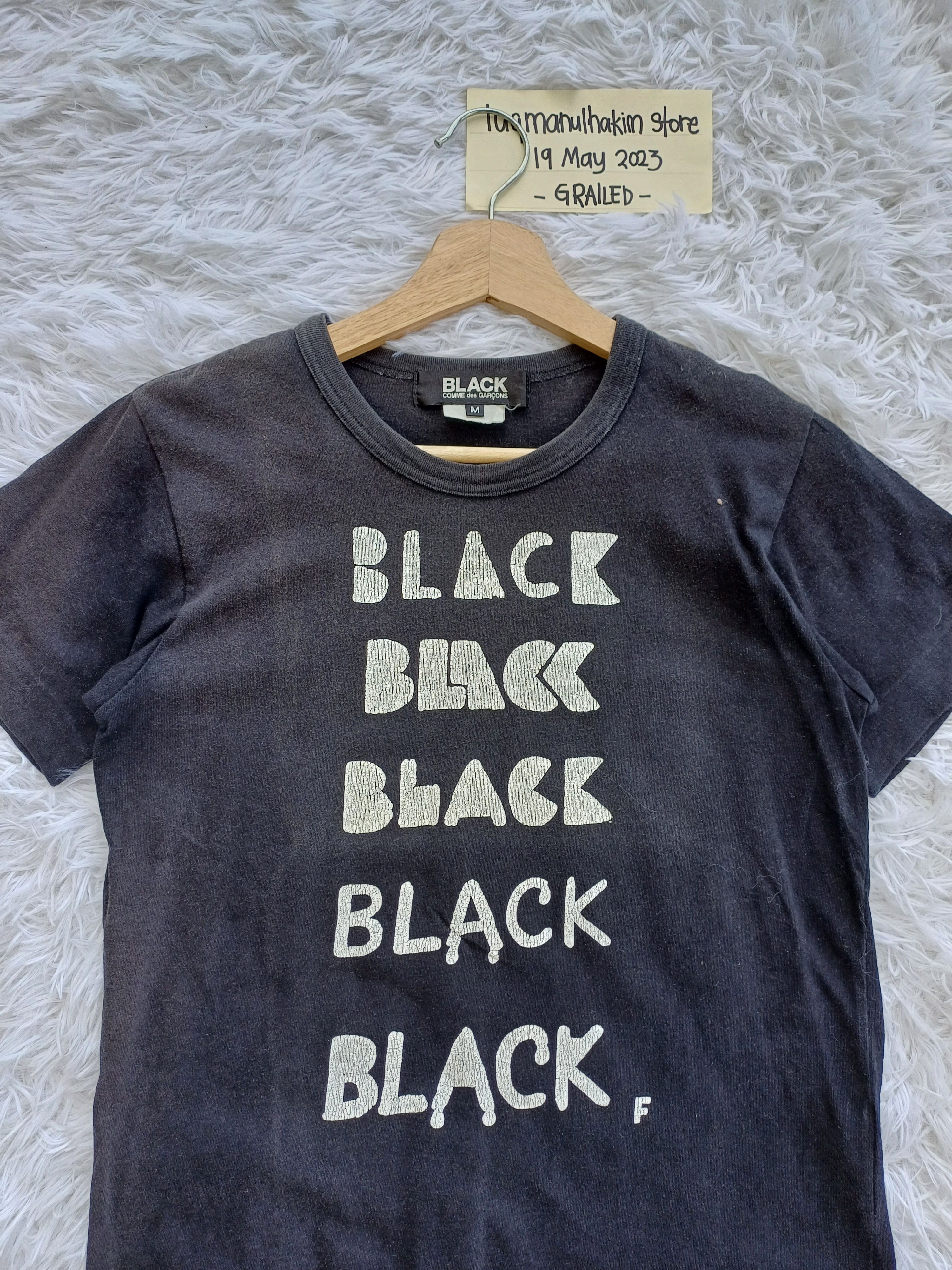 Comme des Garcons Rare Comme Des Garcons AD 2011 Black Black Tshirt Size US S / EU 44-46 / 1 - 2 Thumbnail