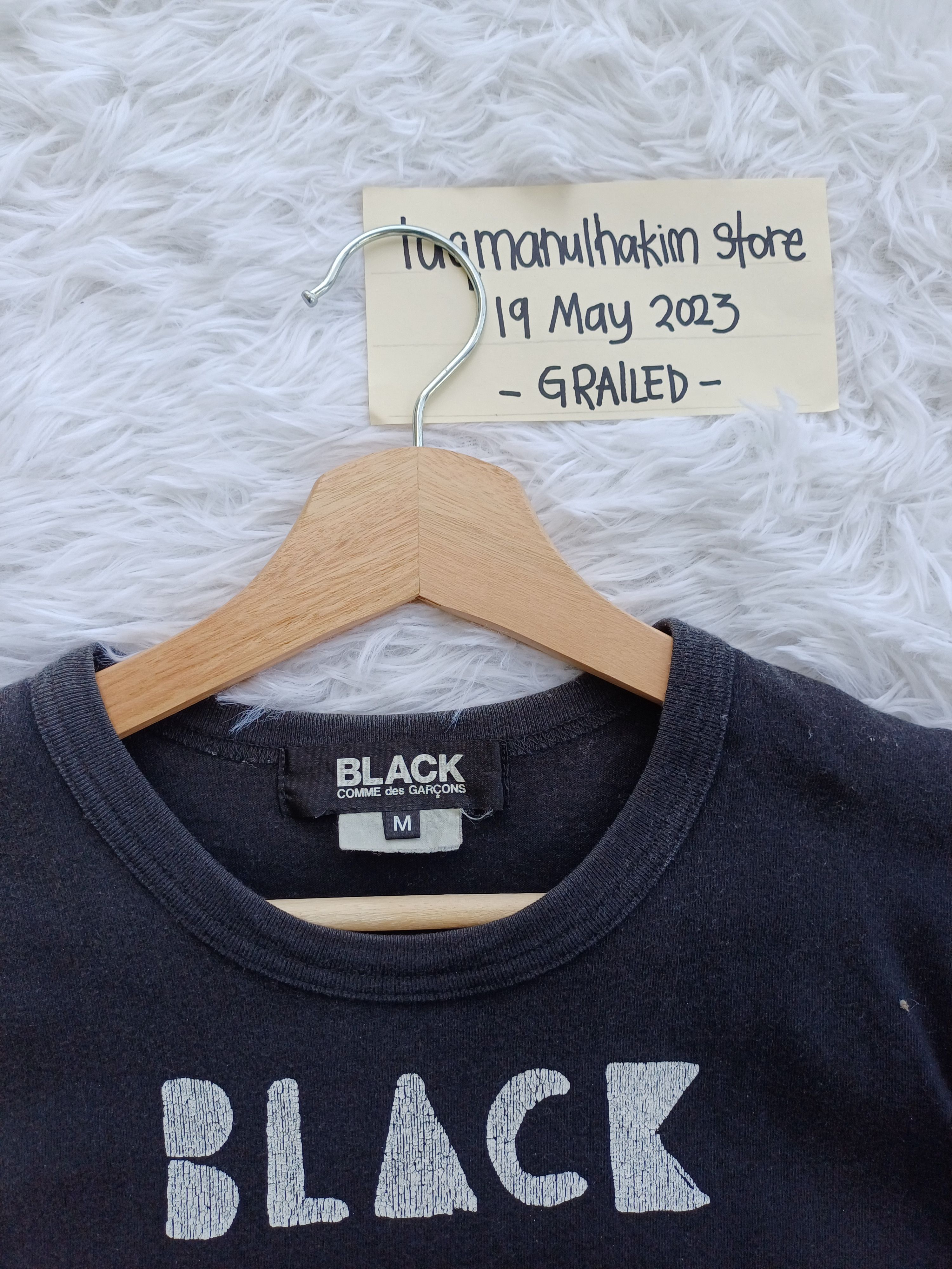 Comme des Garcons Rare Comme Des Garcons AD 2011 Black Black Tshirt Size US S / EU 44-46 / 1 - 9 Thumbnail