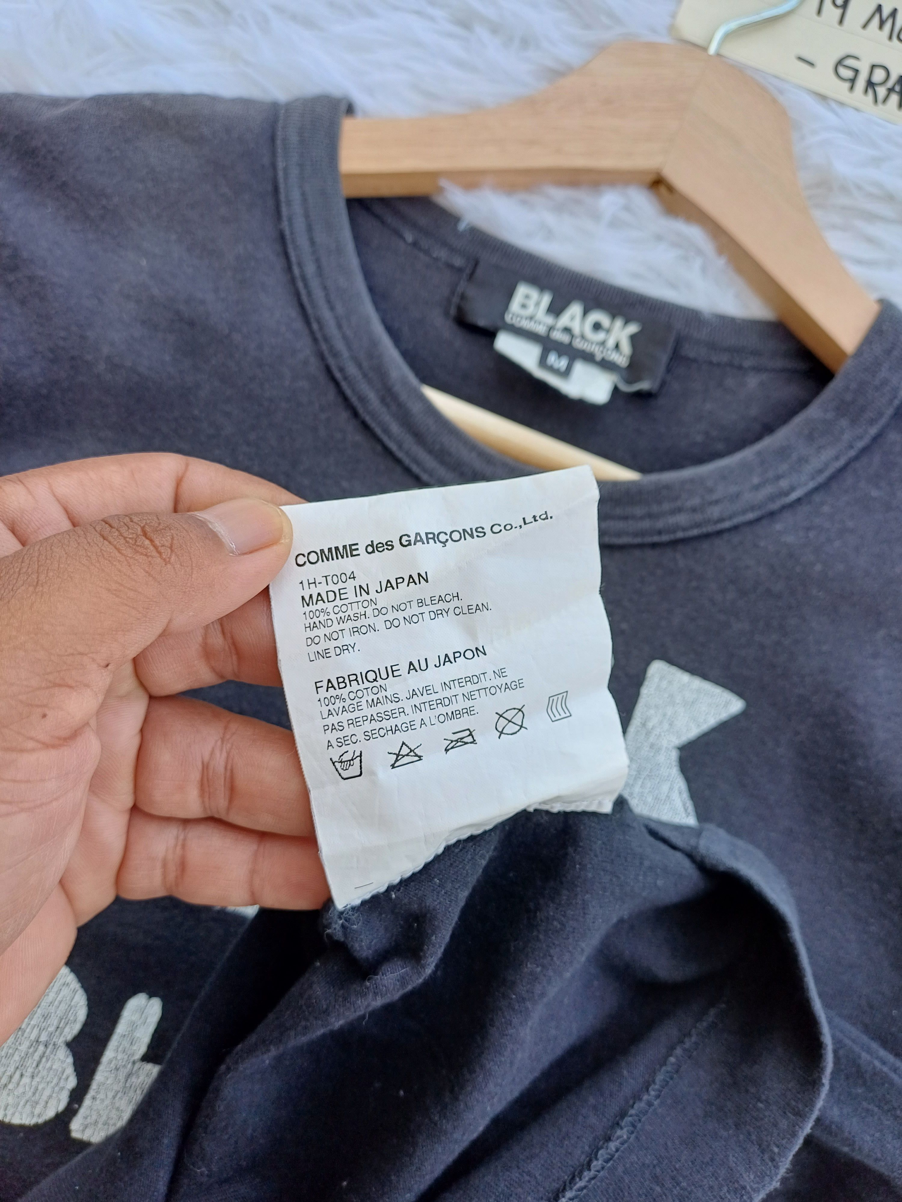 Comme des Garcons Rare Comme Des Garcons AD 2011 Black Black Tshirt Size US S / EU 44-46 / 1 - 5 Thumbnail