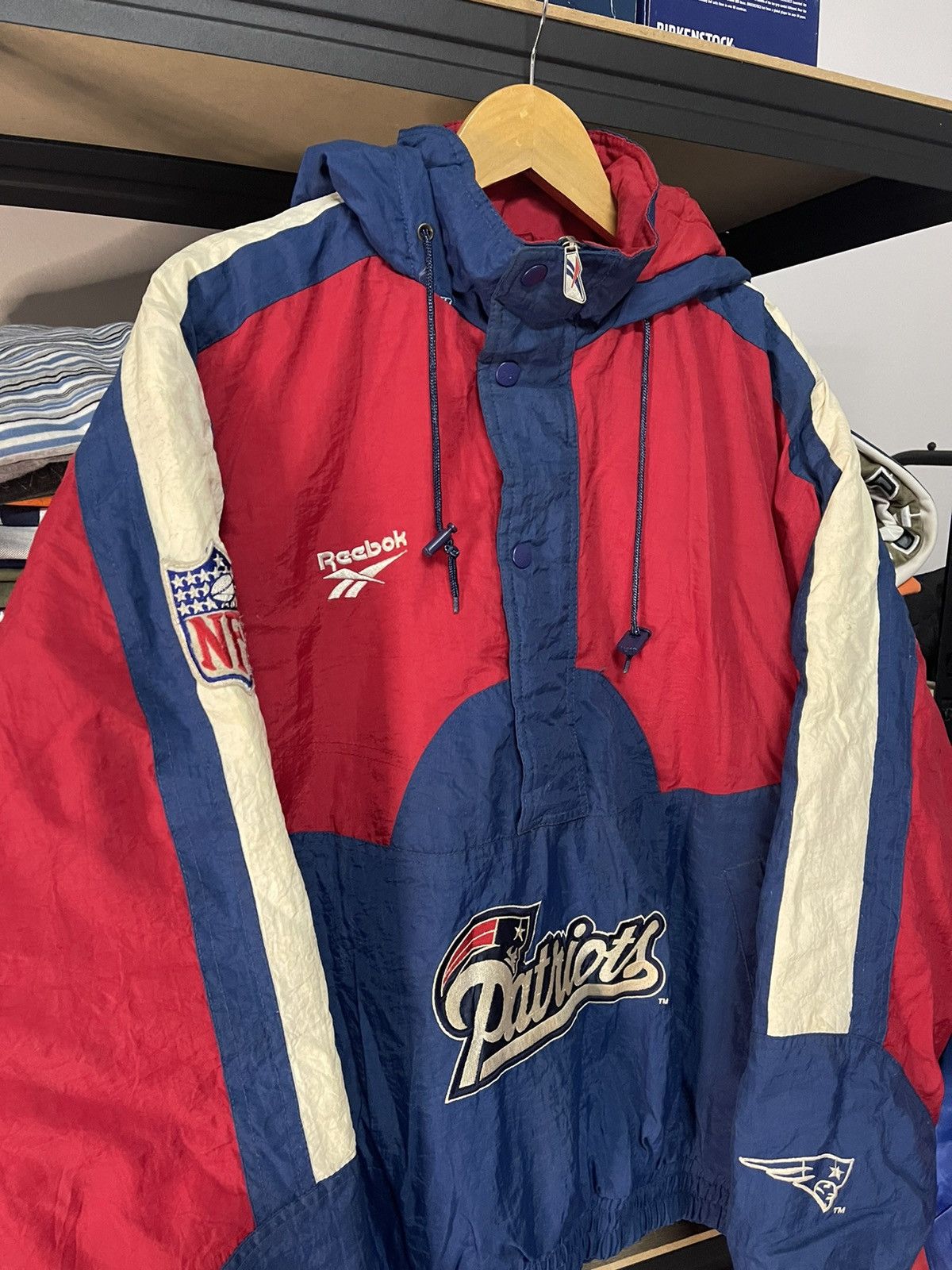 NFL × Reebok × Vintage Vintage 90s Patriots Jacket Pro Line NFL Size US M / EU 48-50 / 2 - 2 Thumbnail