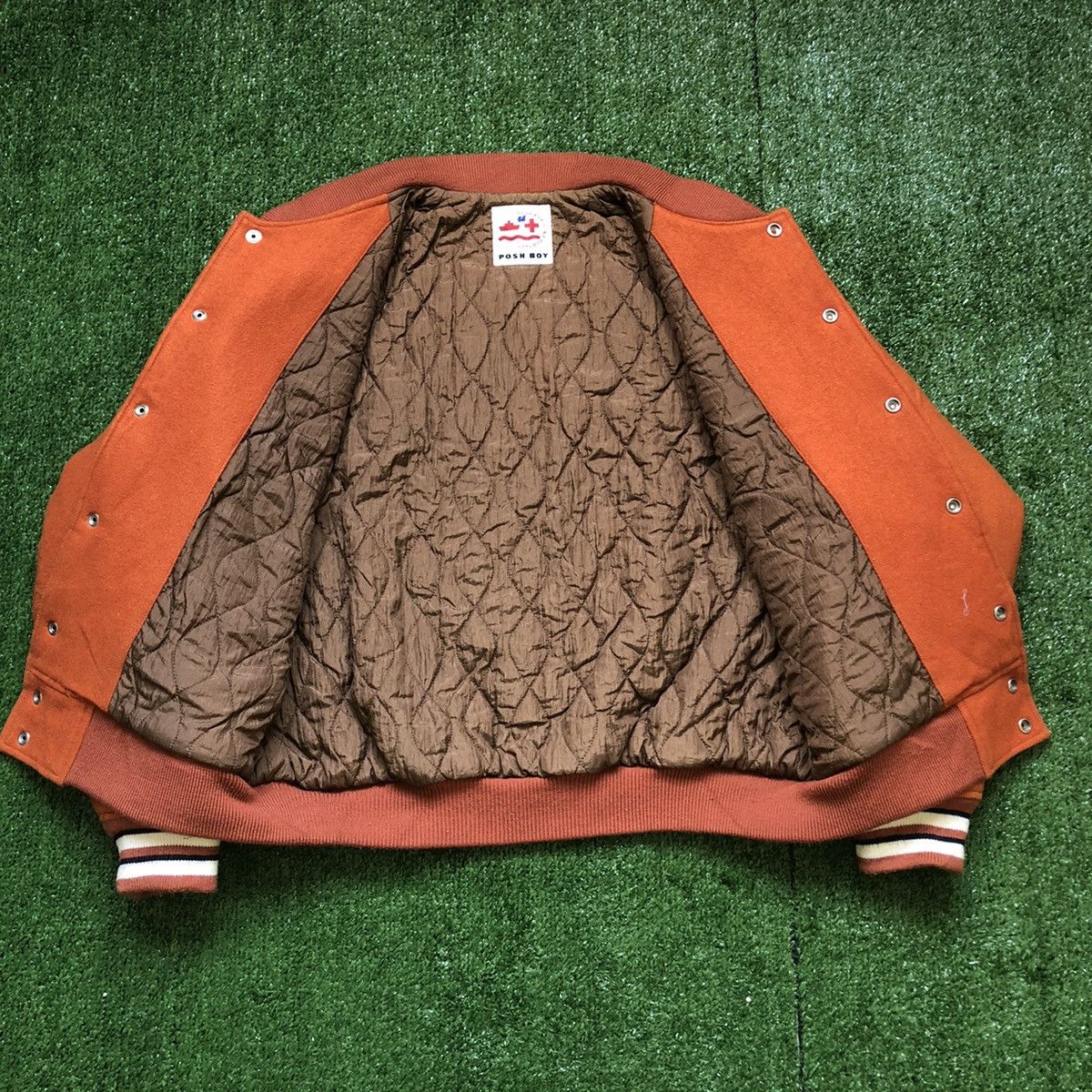 Japanese Brand × Vintage Vintage Poshboy Wool Blend Letterman Varsity Jacket Size US L / EU 52-54 / 3 - 11 Thumbnail