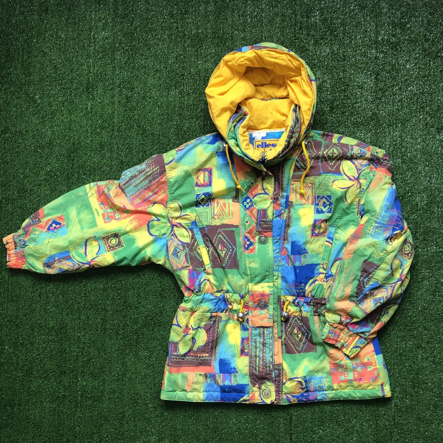 Ellesse × Vintage Vintage Ellesse Floral Ski Bomber Jacket Size US M / EU 48-50 / 2 - 3 Thumbnail