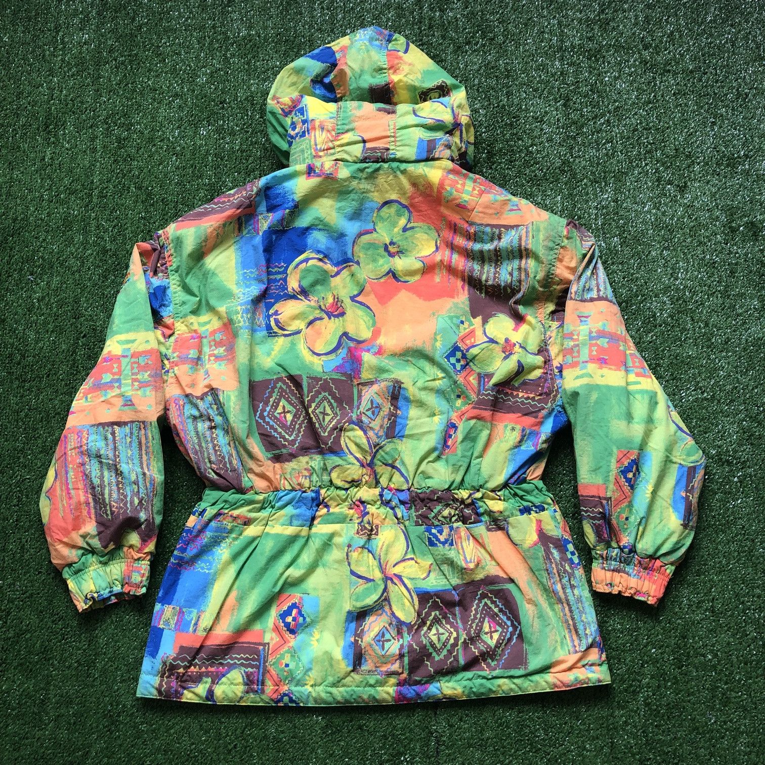 Ellesse × Vintage Vintage Ellesse Floral Ski Bomber Jacket Size US M / EU 48-50 / 2 - 8 Thumbnail