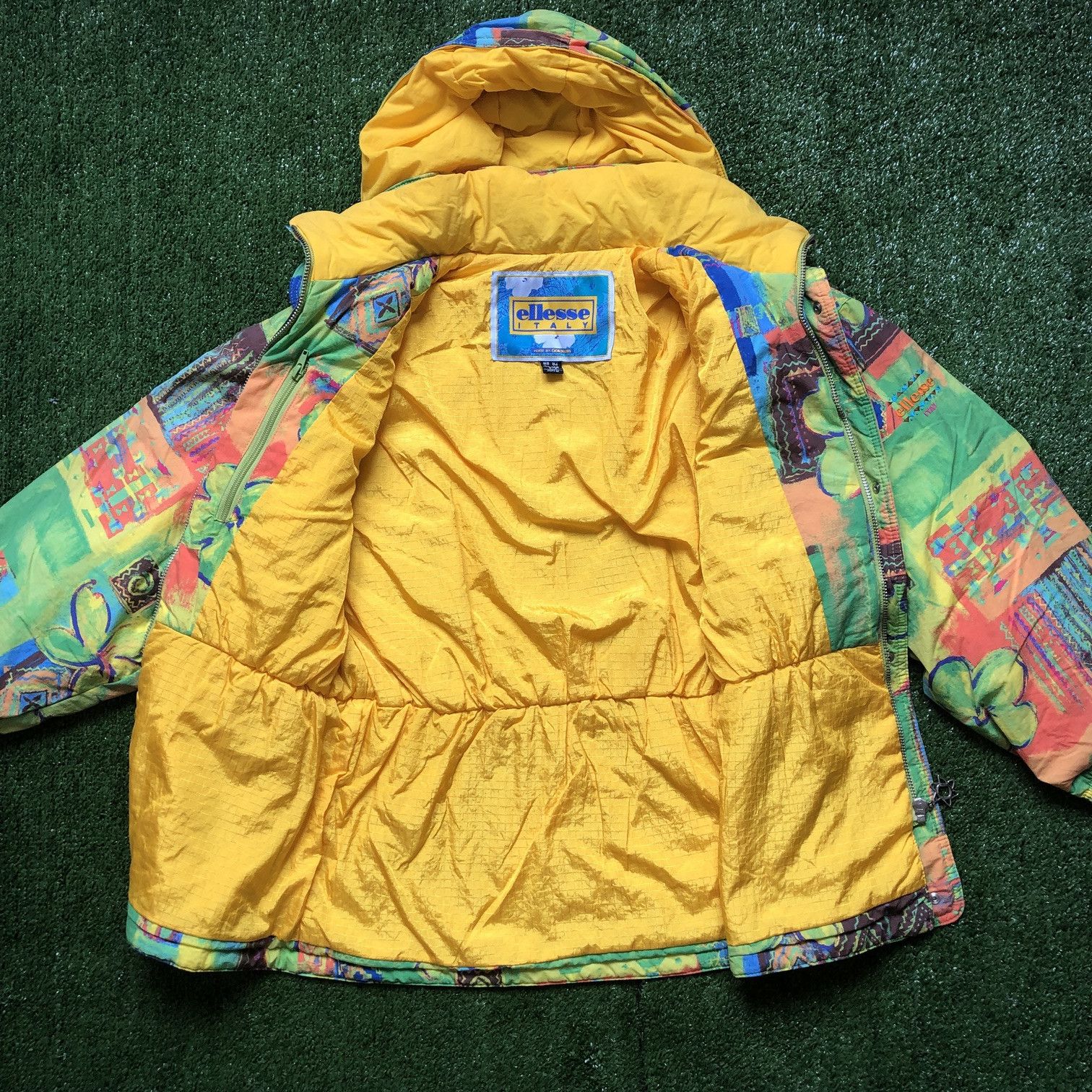 Ellesse × Vintage Vintage Ellesse Floral Ski Bomber Jacket Size US M / EU 48-50 / 2 - 10 Thumbnail