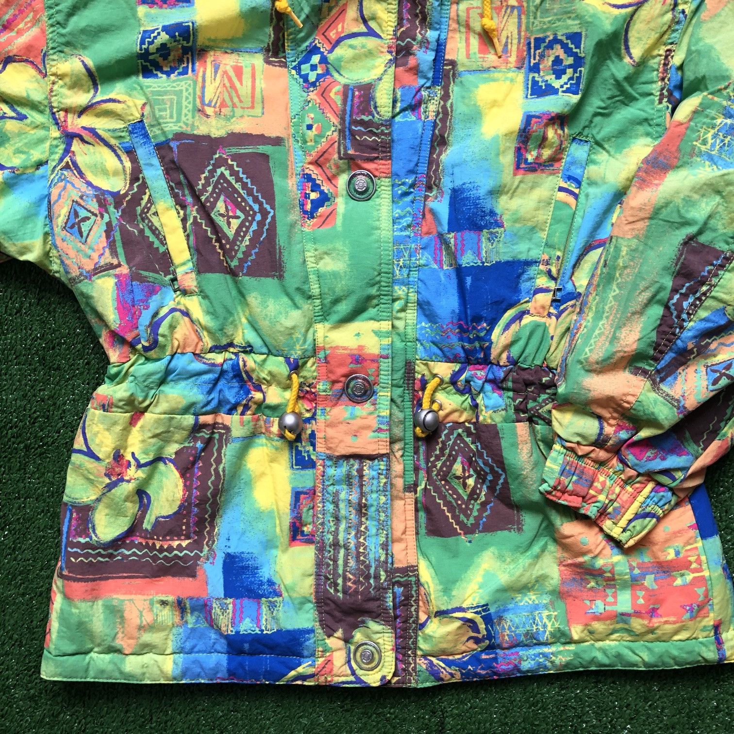 Ellesse × Vintage Vintage Ellesse Floral Ski Bomber Jacket Size US M / EU 48-50 / 2 - 4 Thumbnail