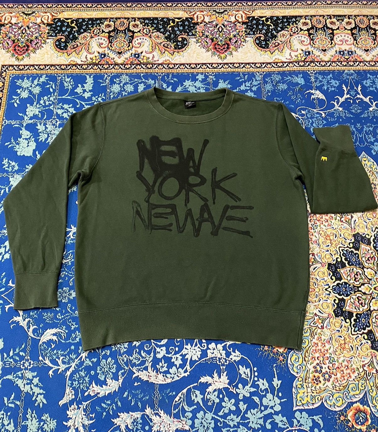 Designer × Jean-Michel Basquiat Jean Michel Basquiat Spellout New York Newave Crewneck Size US L / EU 52-54 / 3 - 1 Thumbnail
