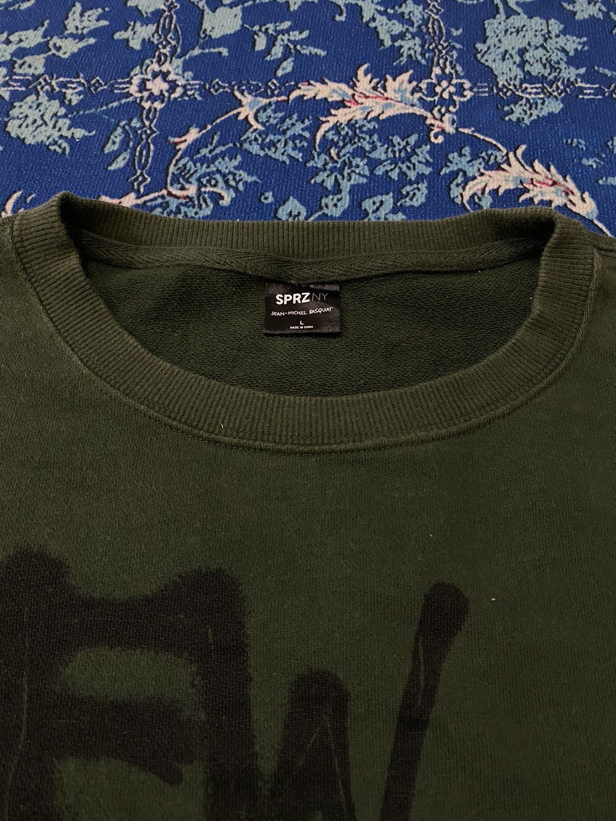 Designer × Jean-Michel Basquiat Jean Michel Basquiat Spellout New York Newave Crewneck Size US L / EU 52-54 / 3 - 3 Thumbnail