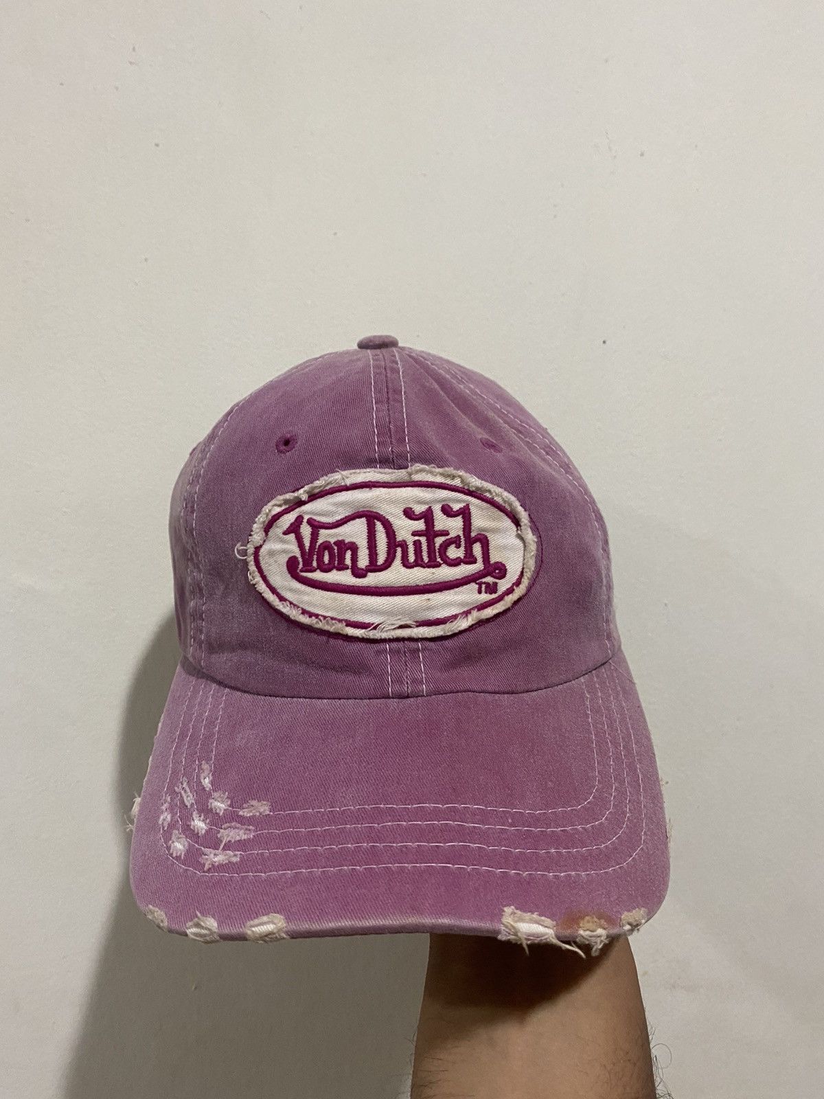 Von Dutch 🔥Vintage🔥 Distress Von Dutch Hat Size ONE SIZE - 2 Thumbnail