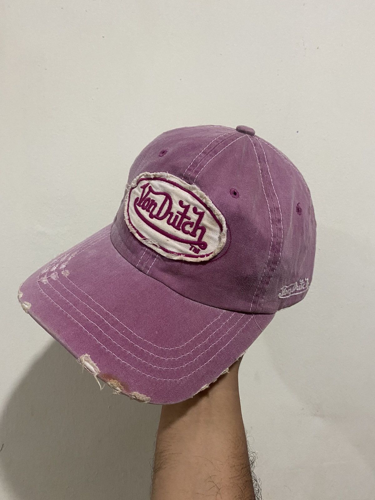 Von Dutch 🔥Vintage🔥 Distress Von Dutch Hat Size ONE SIZE - 1 Thumbnail
