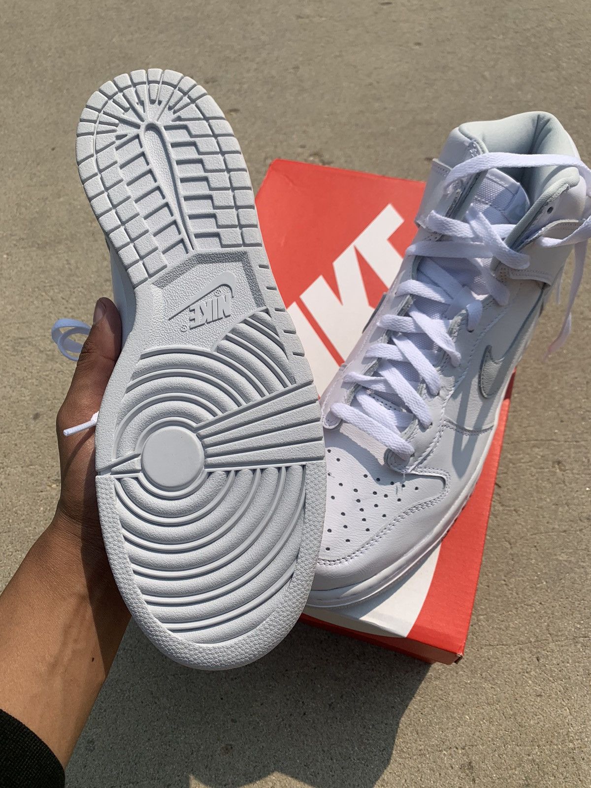 Nike Nike Dunk High “Pure Platinum” 12 Size US 12 / EU 45 - 6 Thumbnail