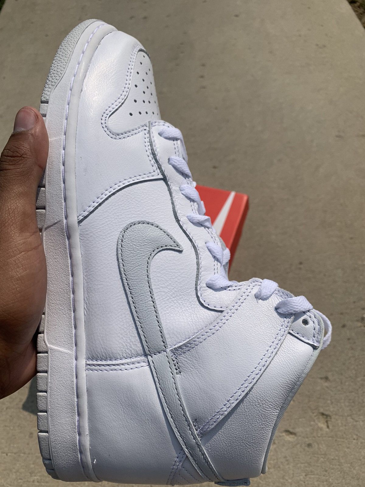 Nike Nike Dunk High “Pure Platinum” 12 Size US 12 / EU 45 - 2 Thumbnail