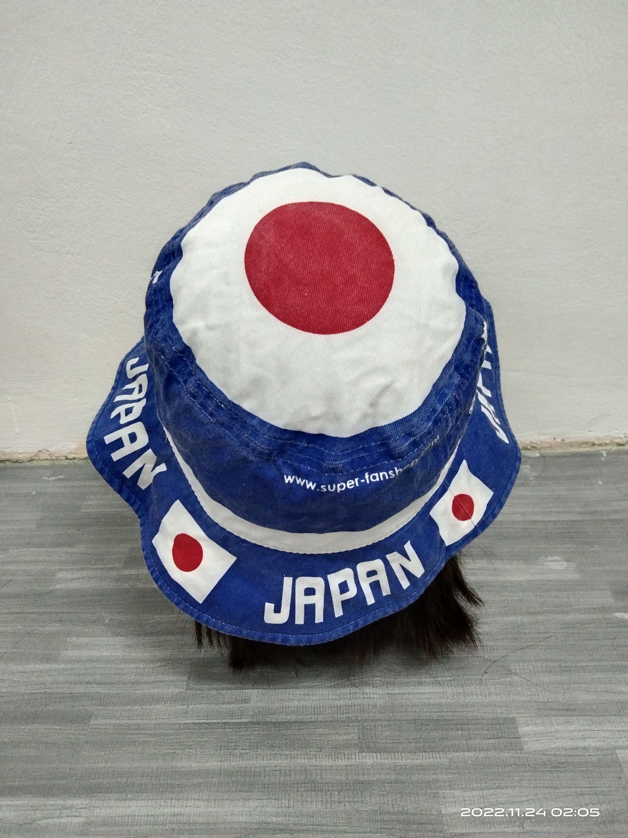 Japanese Brand JAPAN FLAG SPELLOUT FADED BUCKET HAT Size ONE SIZE - 4 Thumbnail