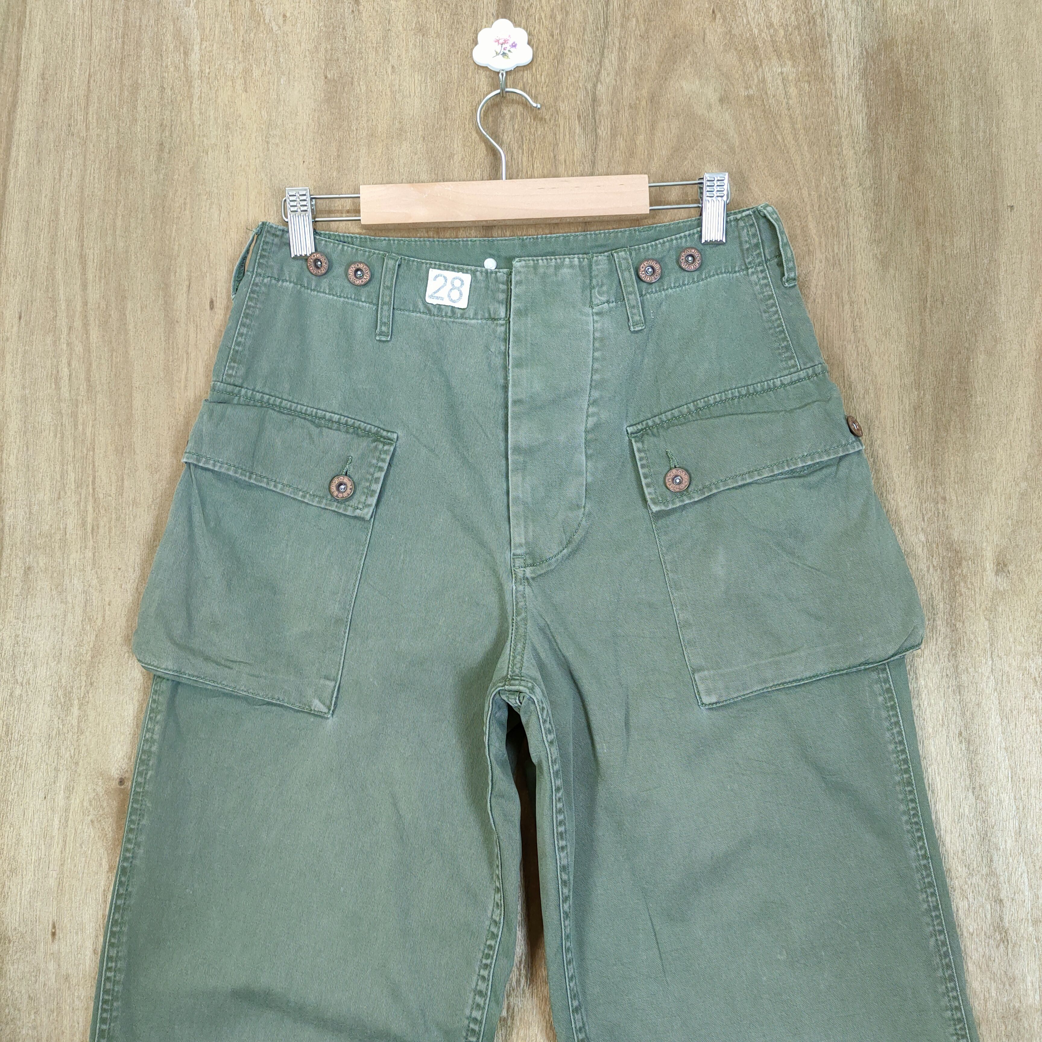 Japanese Brand × Vintage VINTAGE GAIJIN FADED MONKEY PANTS/ CARGO PANTS Size US 28 / EU 44 - 3 Thumbnail