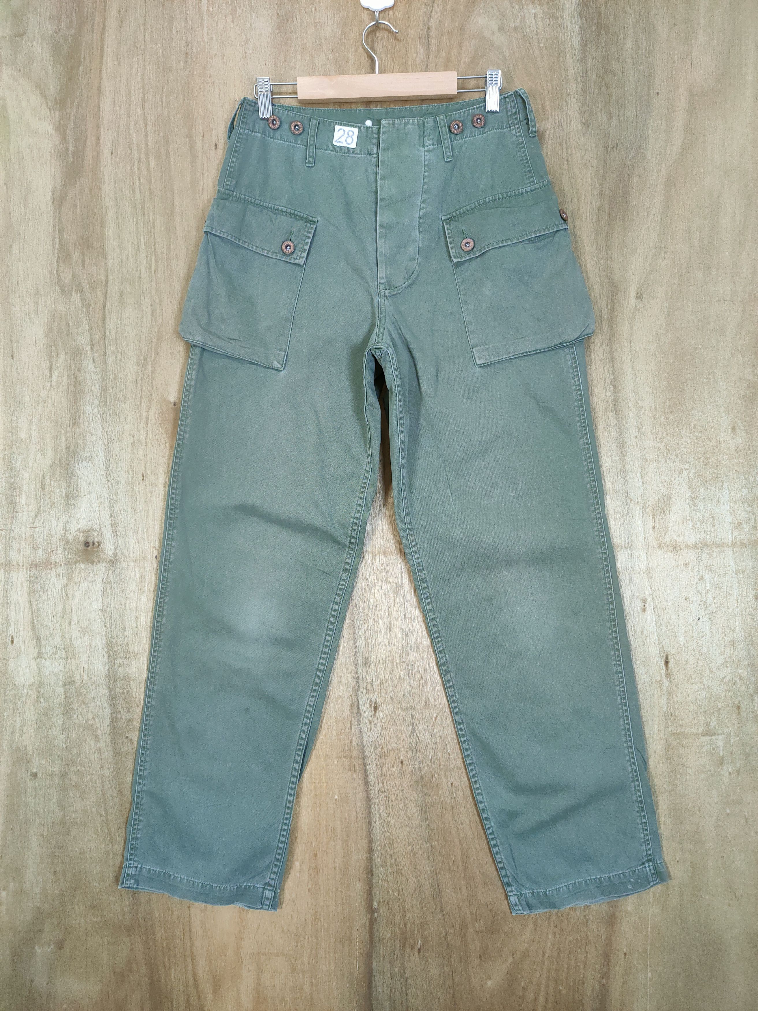 Japanese Brand × Vintage VINTAGE GAIJIN FADED MONKEY PANTS/ CARGO PANTS Size US 28 / EU 44 - 2 Thumbnail