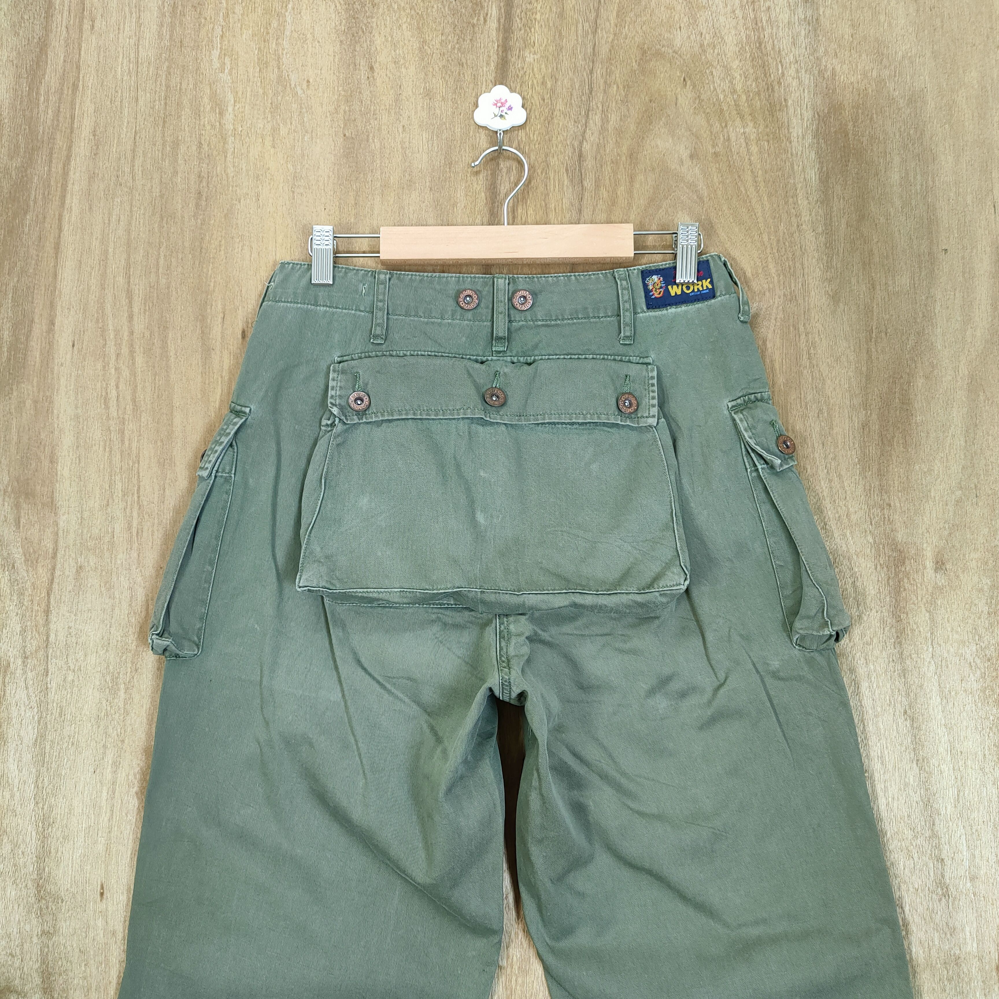 Japanese Brand × Vintage VINTAGE GAIJIN FADED MONKEY PANTS/ CARGO PANTS Size US 28 / EU 44 - 5 Thumbnail