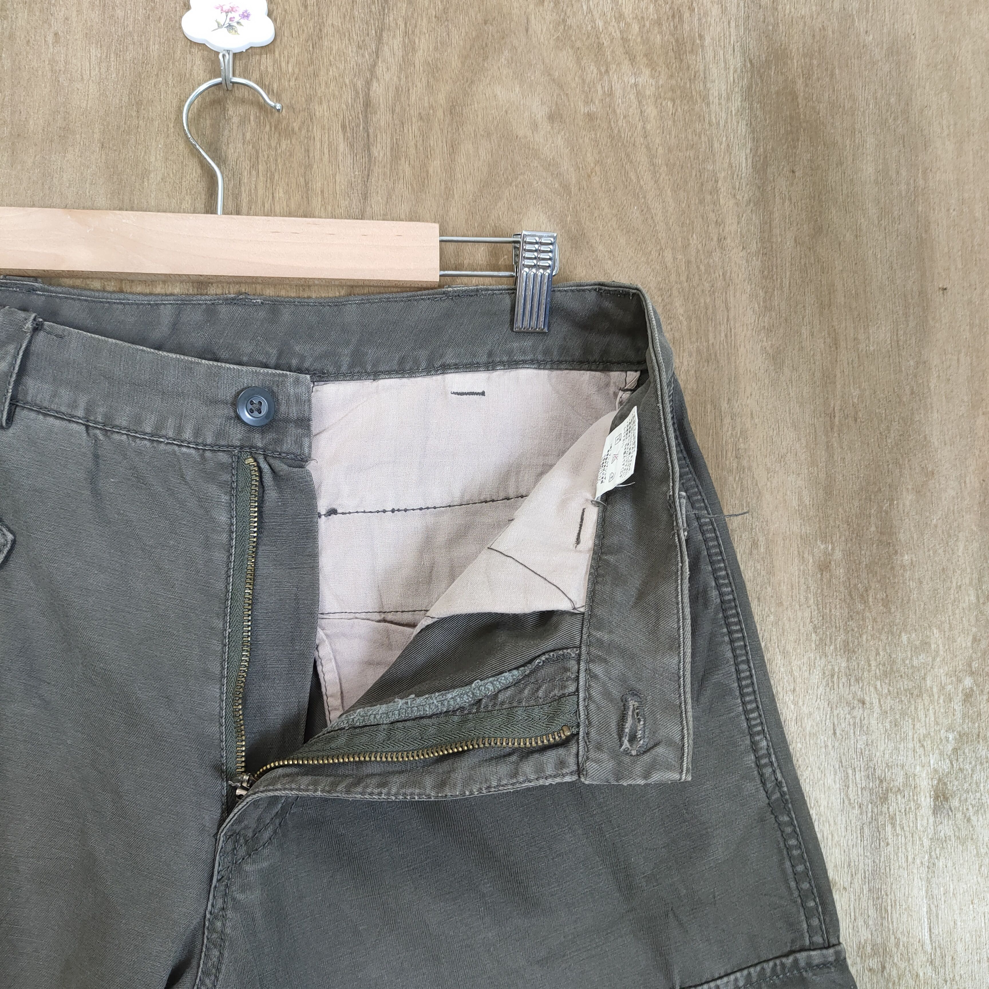 Oshkosh VINTAGE BROWN BAGGY CARGO PANTS Size US 32 / EU 48 - 10 Thumbnail